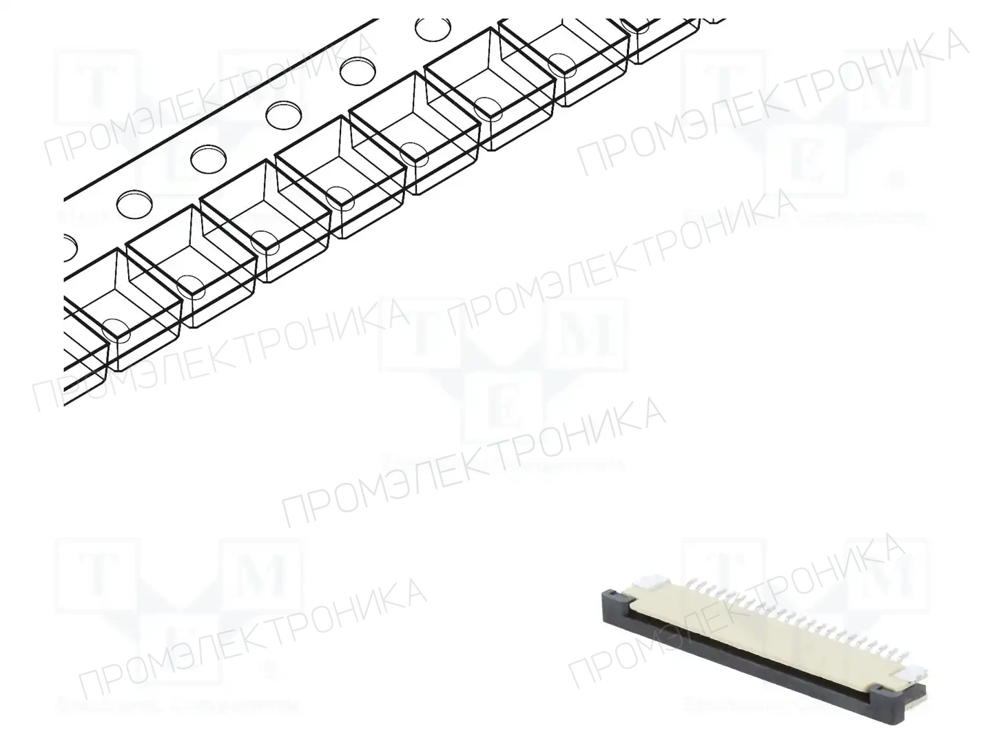CONNFLY DS1020-07-22VBT1A-R — Разъeмы FFC/FPC растр 1,00мм