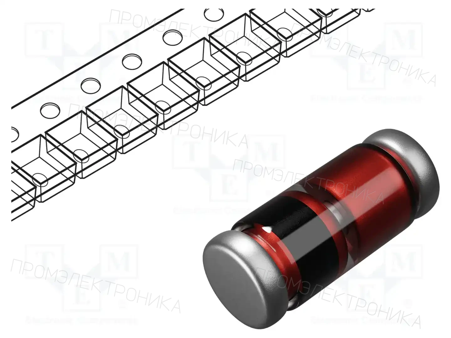 PanJit Semiconductor LL4148_R2_10001 — Универсальные диоды SMD