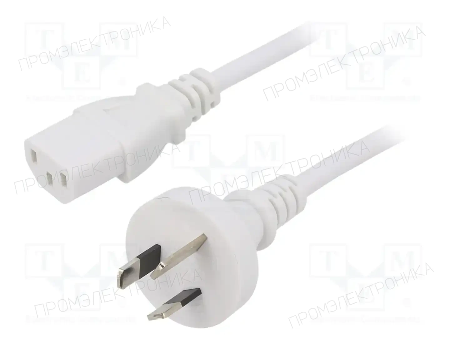 LIAN DUNG LT-423+501 H05VV-F 3X0.75 WHT 1M — Кабели питания компьютерные и универс