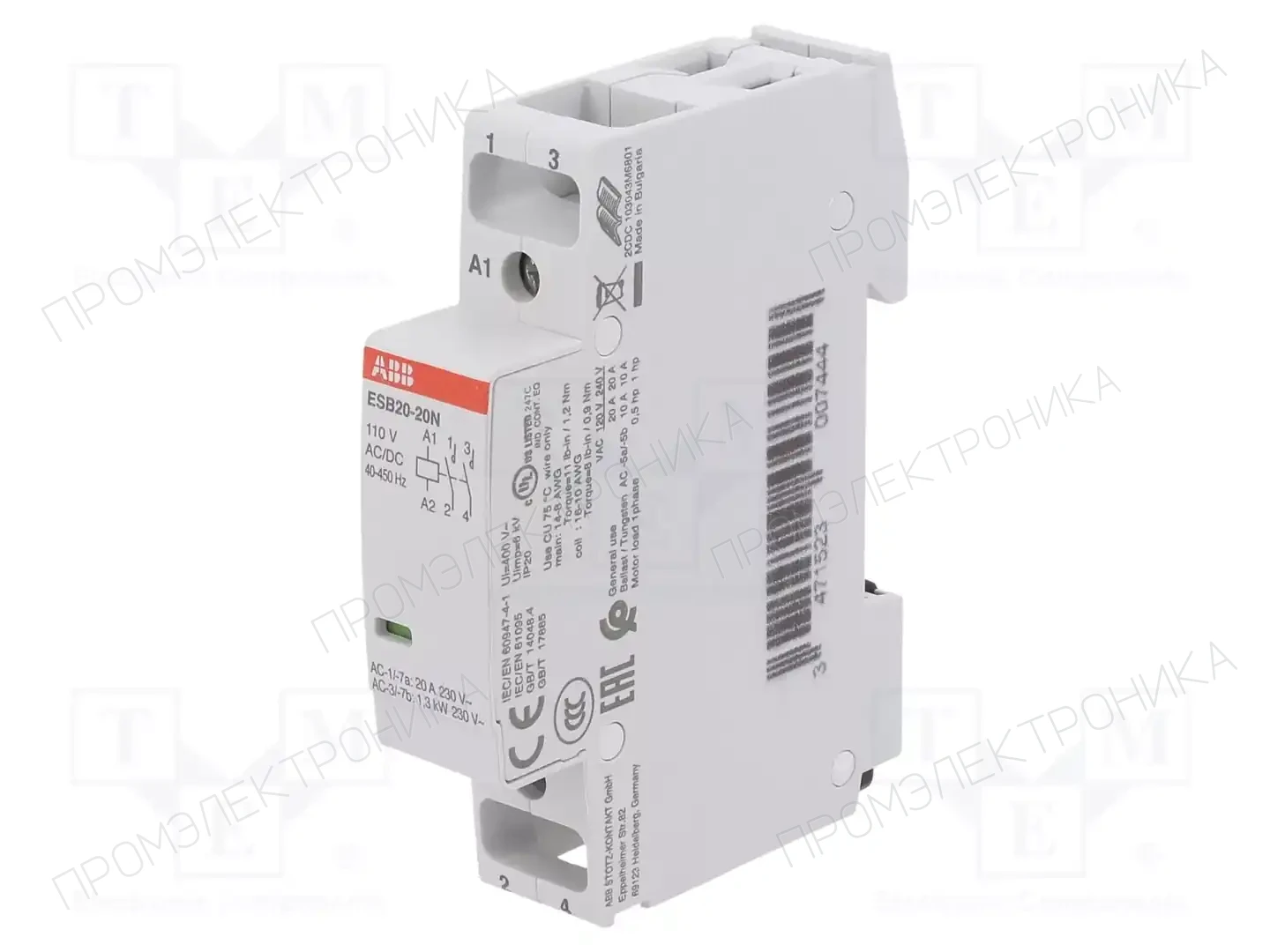 ABB 1SBE121111R0420 — Контакторы - установочные модульные