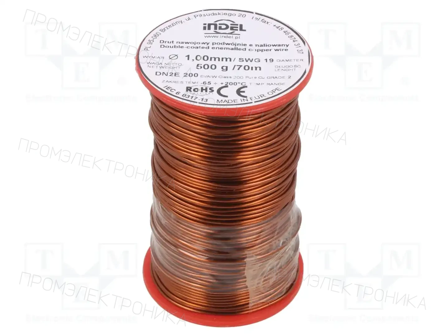 INDEL DN2E1,00-500G — Проволока обмоточная