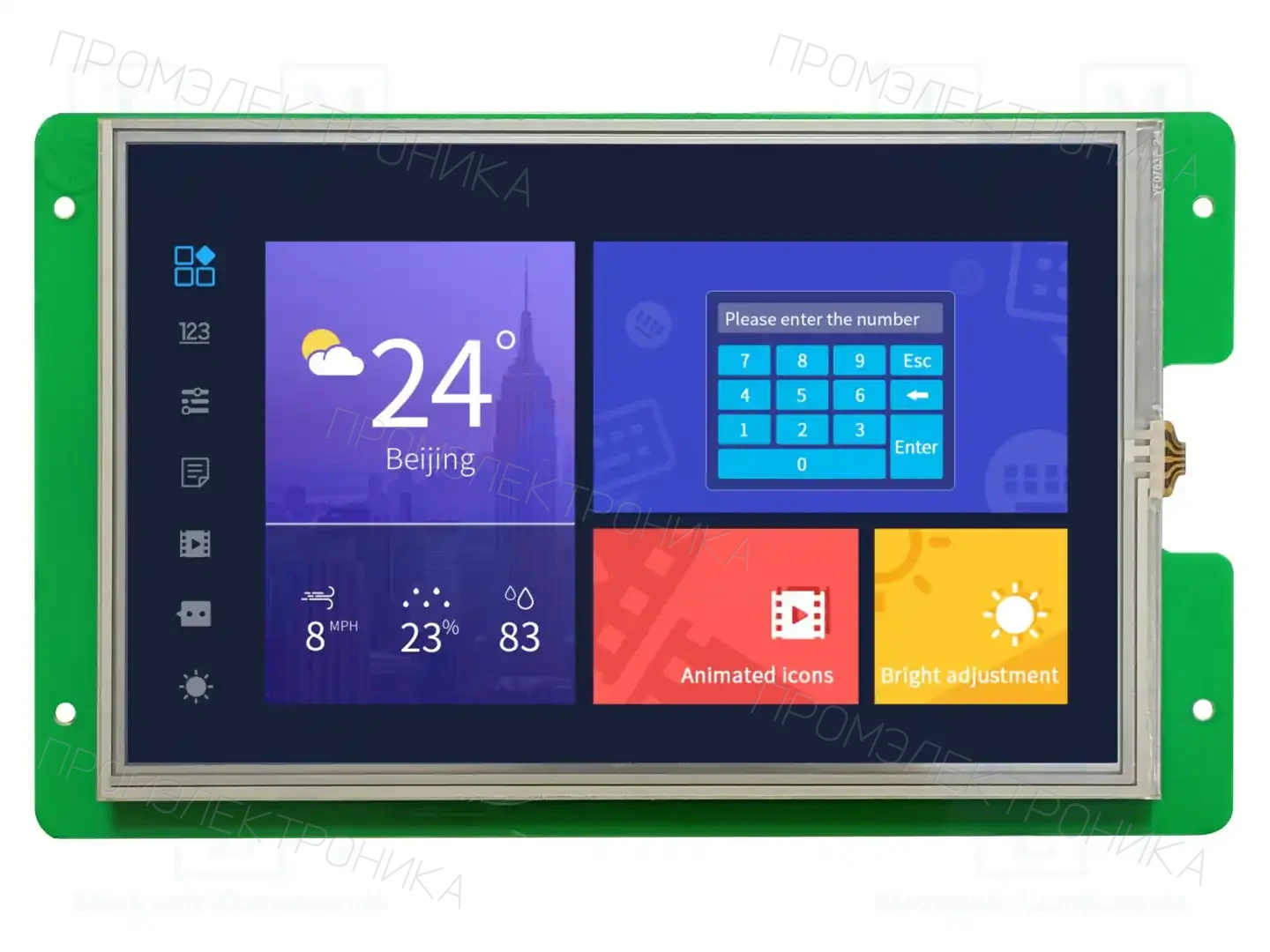 Dwin Technology DMG12800C070_03WTR — Интеллигентные дисплеи