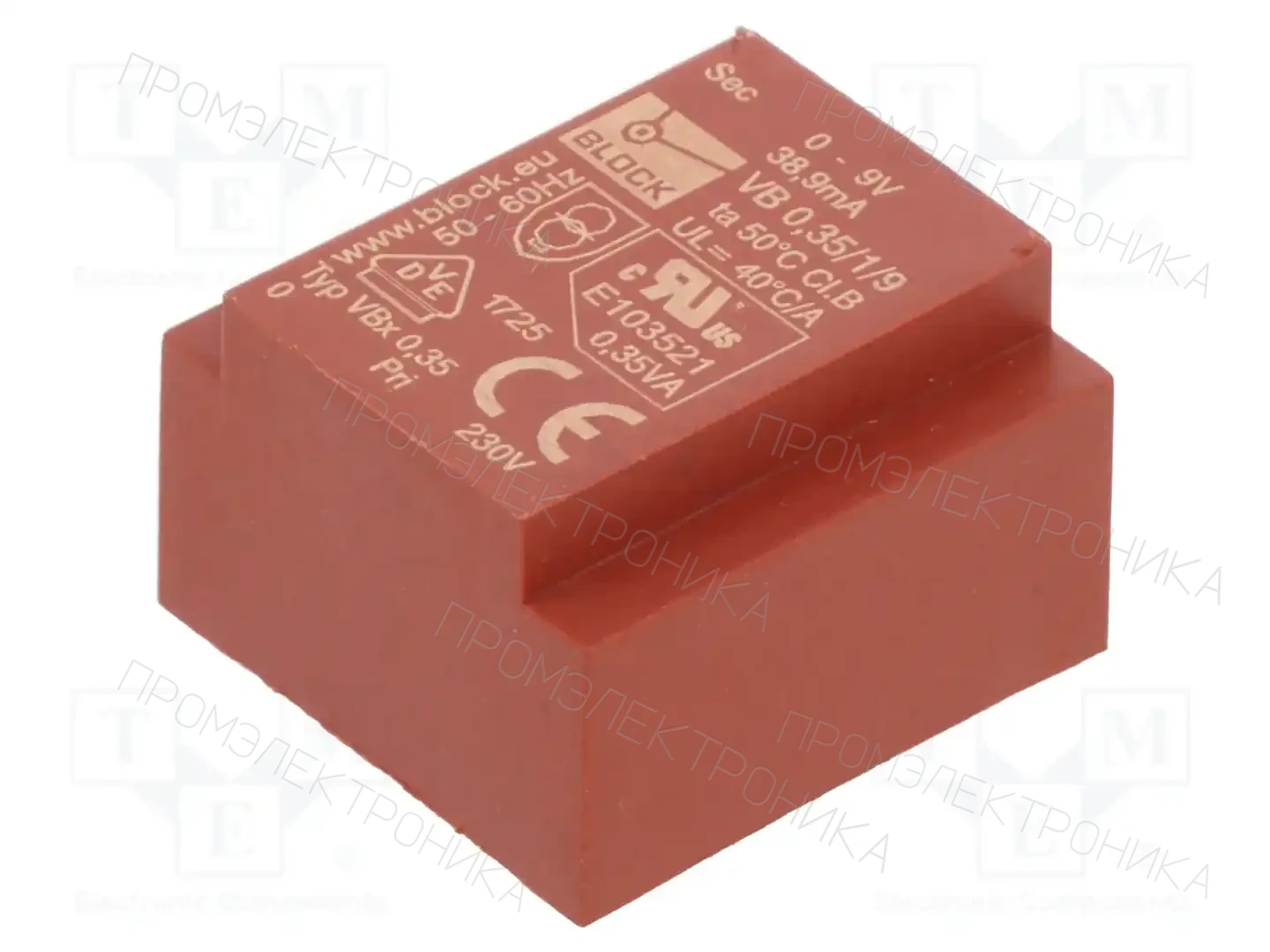 BLOCK VB 0,35/1/9 — Трансформаторы PCB