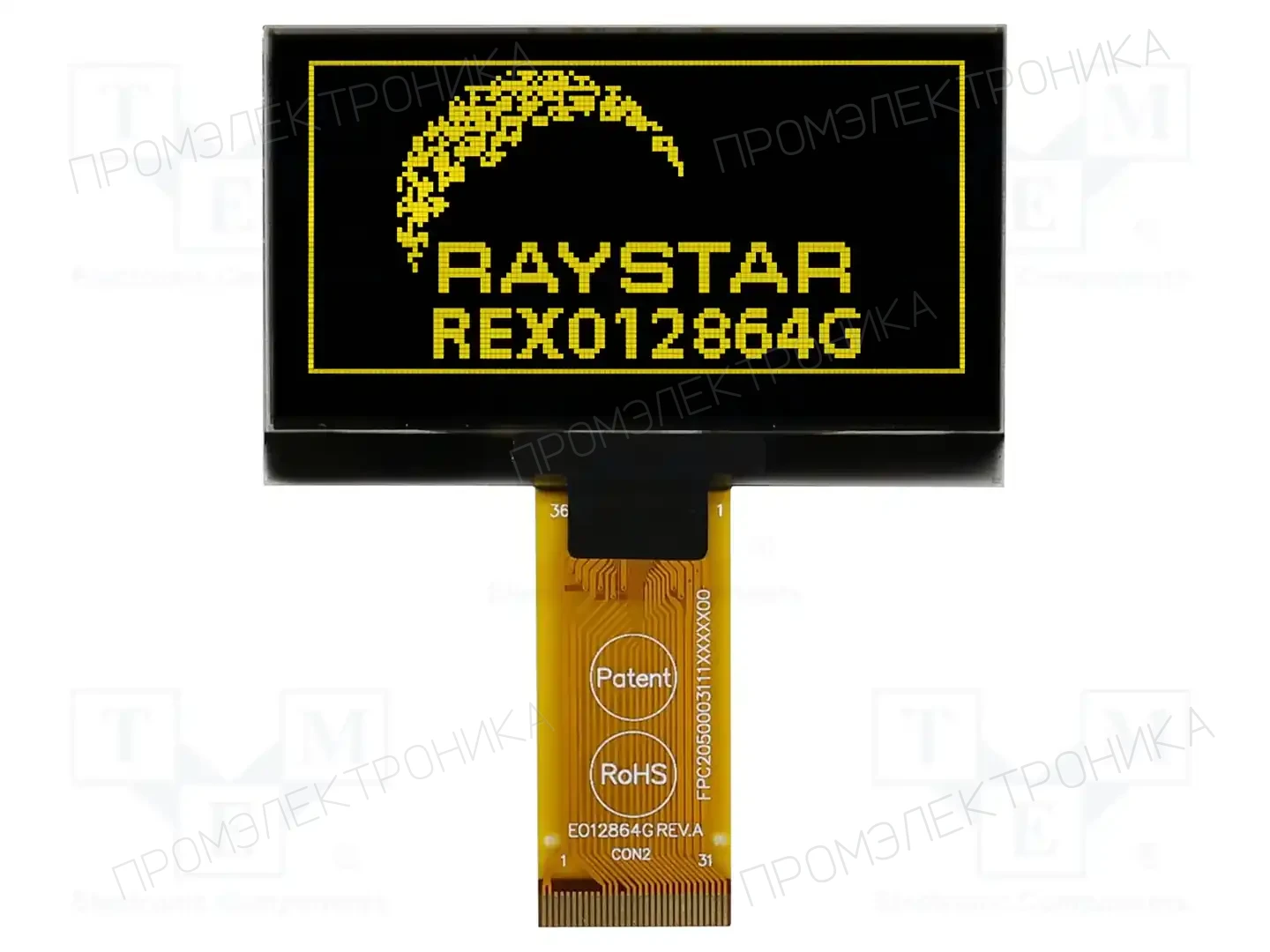 RAYSTAR OPTRONICS REX012864GYPP3N00E00 — Дисплеи OLED графические