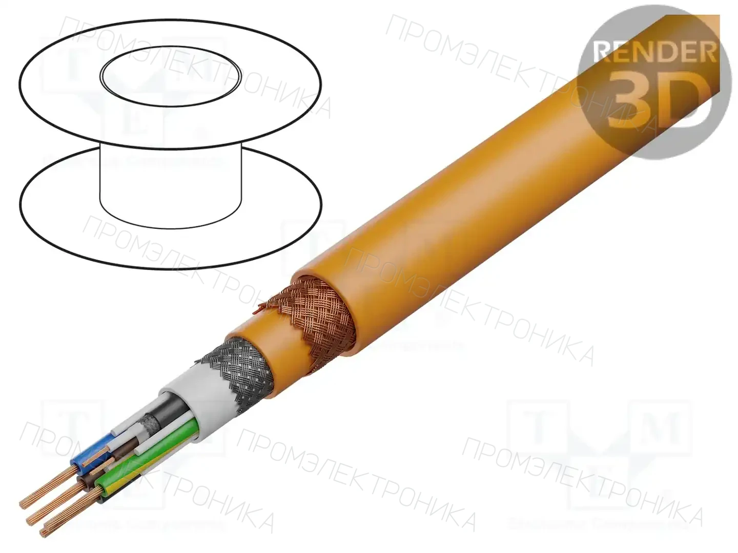 IGUS CFSPECIAL.192.H207.15.04.D — Провода для направляющих- экранированные
