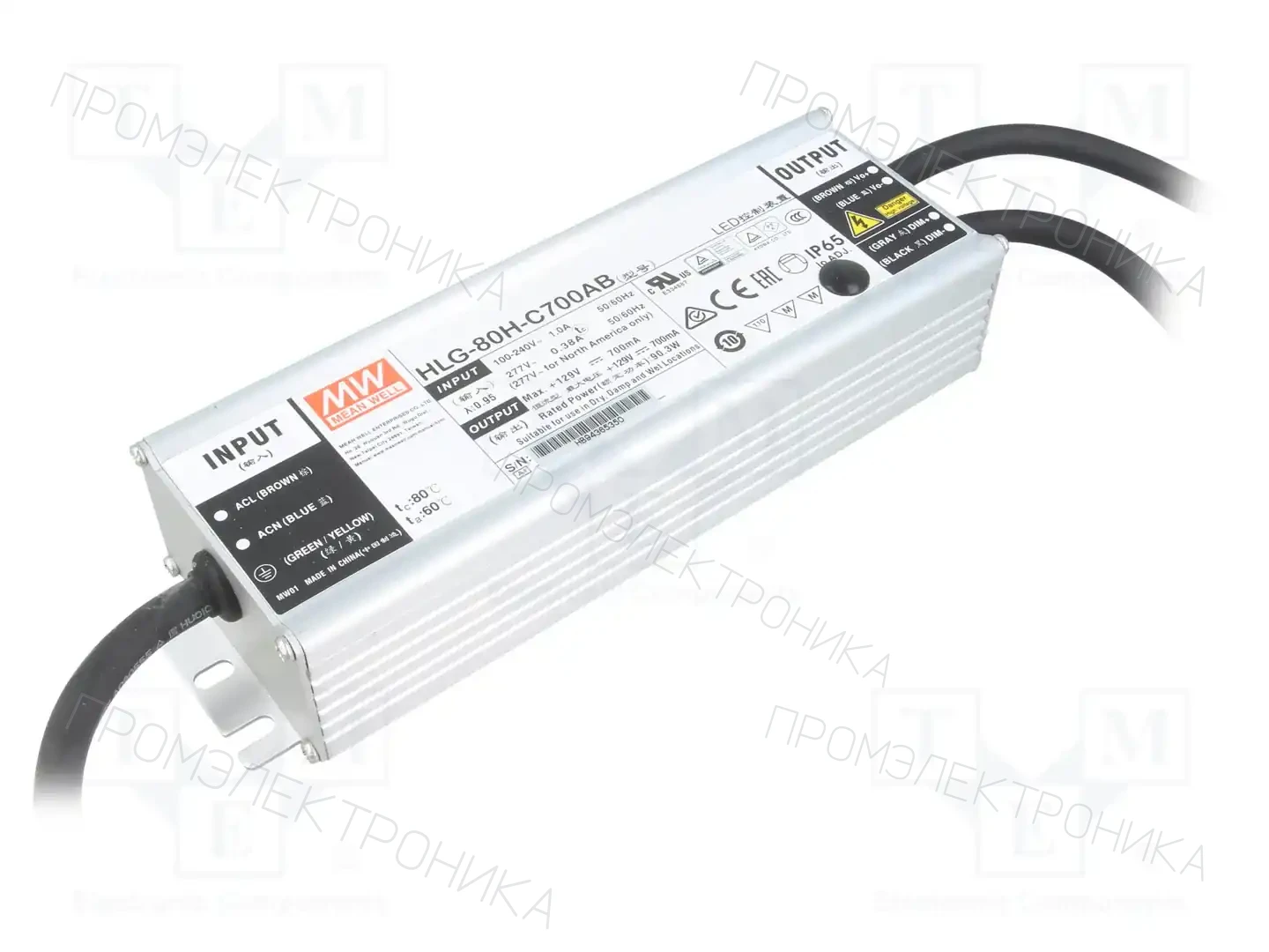 MEAN WELL HLG-80H-C700AB — Блоки питания для LED