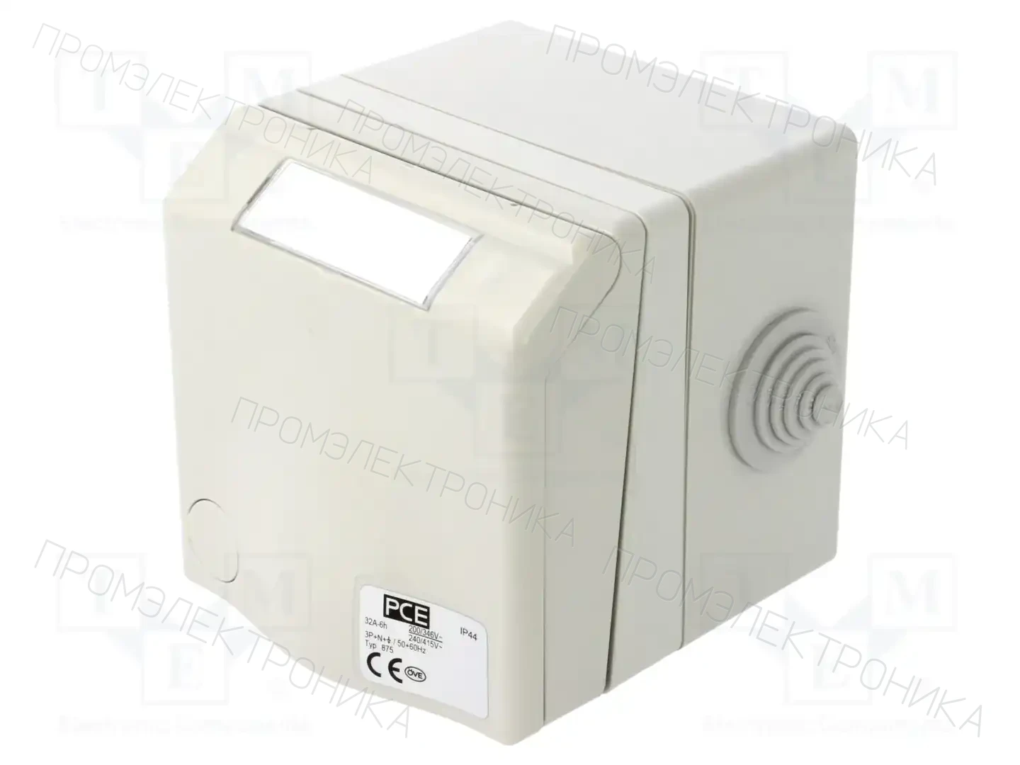 PCE 875-6GV — Многофазные разъемы IEC 60309