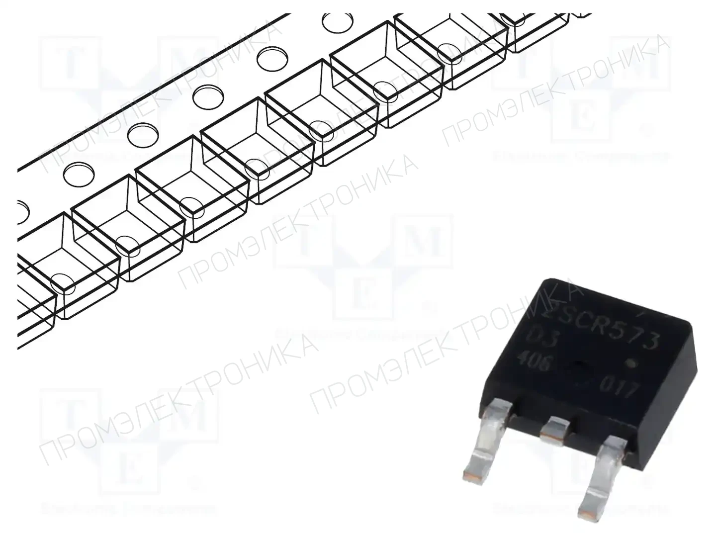 ROHM SEMICONDUCTOR 2SCR573D3TL1 — Транзисторы NPN SMD