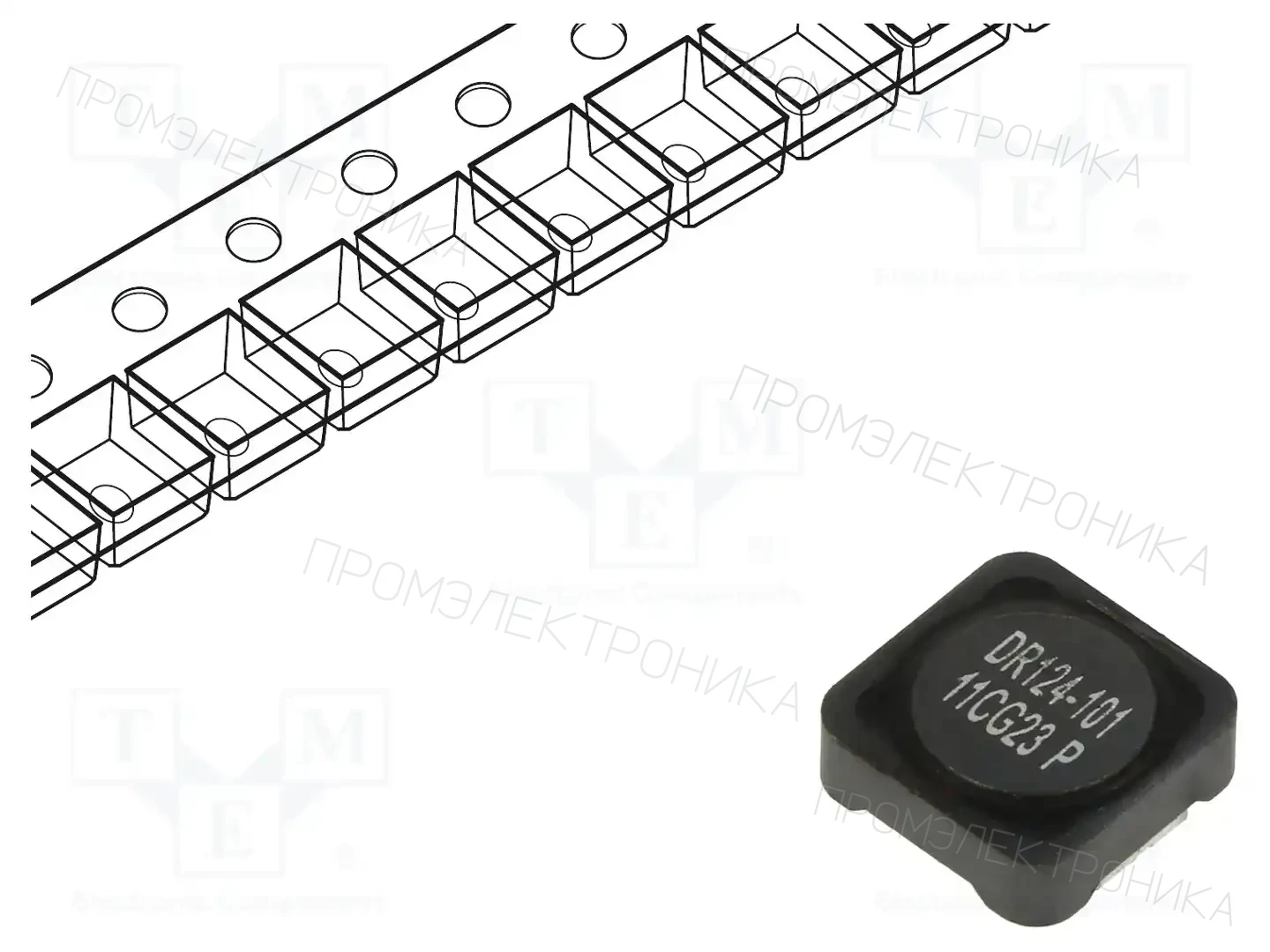 EATON ELECTRONICS DR124-100-R — Дроссели