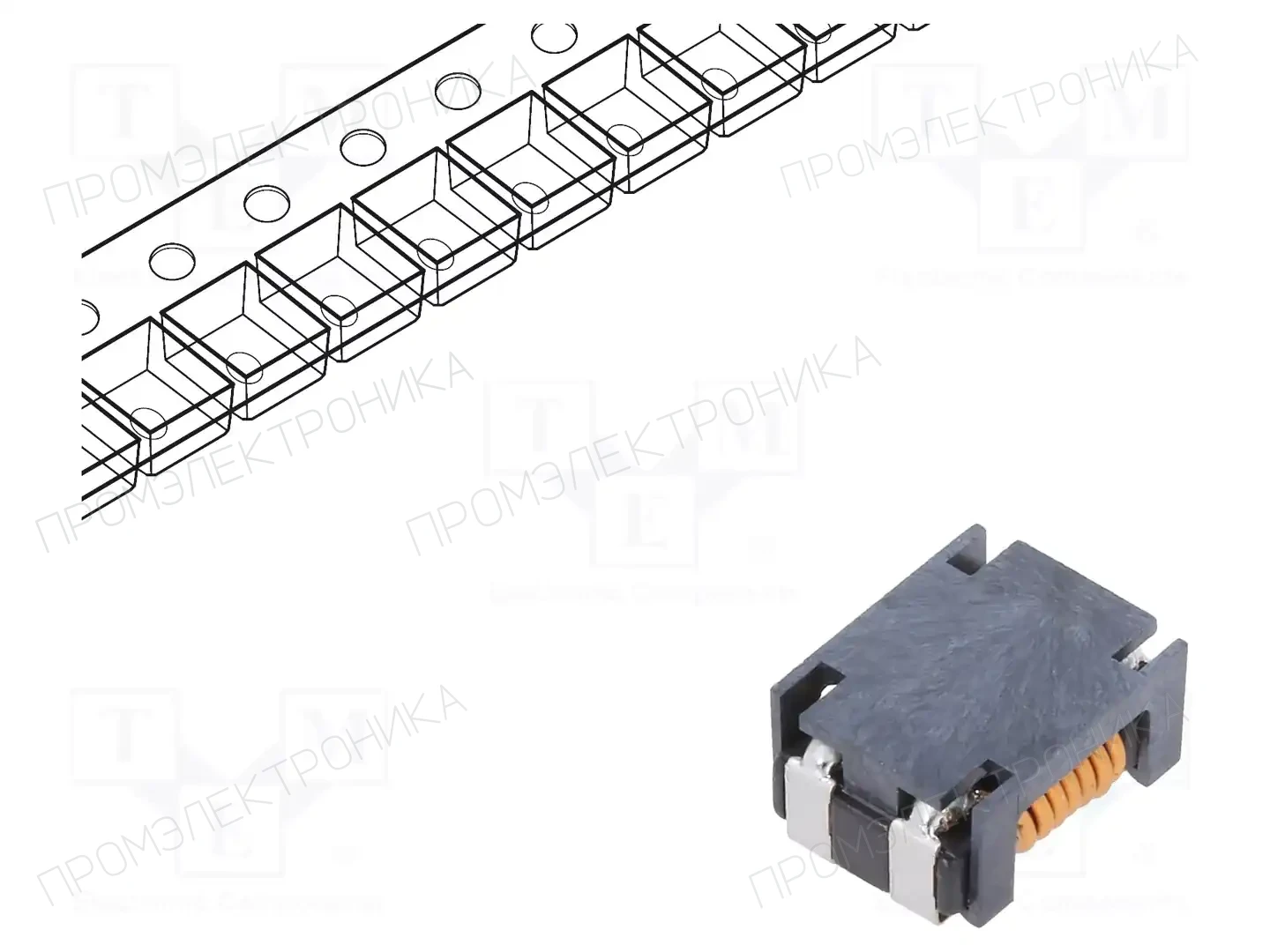 EATON ELECTRONICS ACE1V2012-102-R — Противопомеховые фильтры SMD
