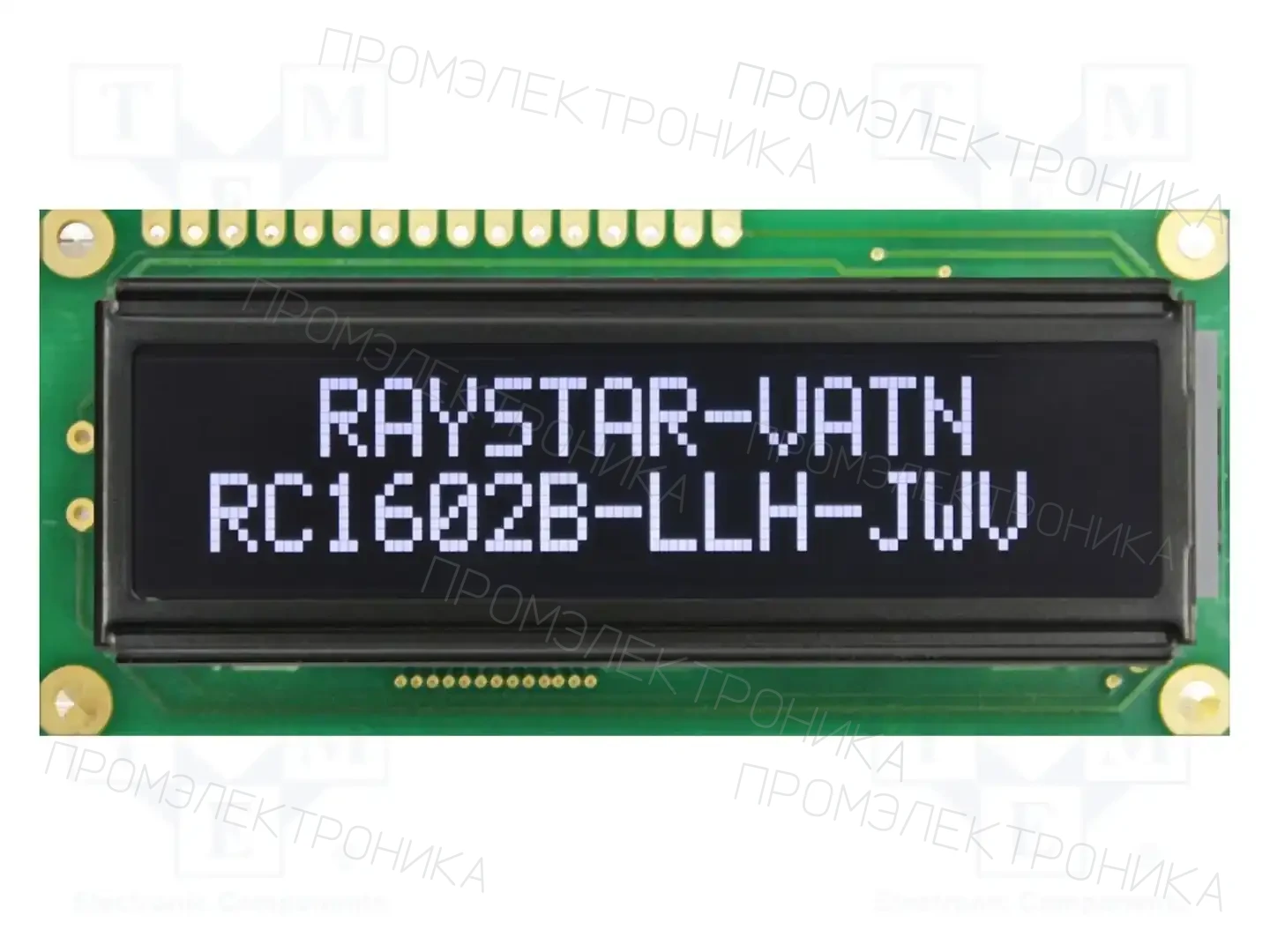 RAYSTAR OPTRONICS RC1602B-LLH-JWV — Дисплеи LCD буквенно-цифровые