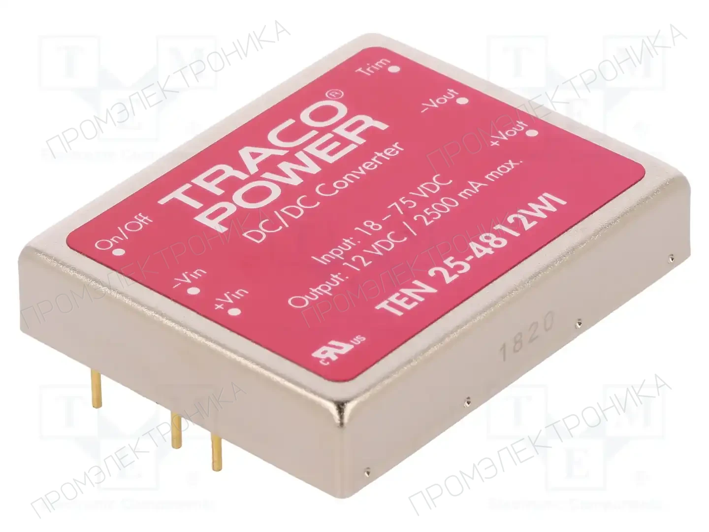 TRACO POWER TEN 25-4812WI — Преобразователи DC/DC