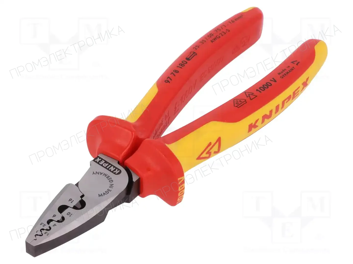 KNIPEX 97 78 180 — Зажимные уст-ва кабельных наконечников