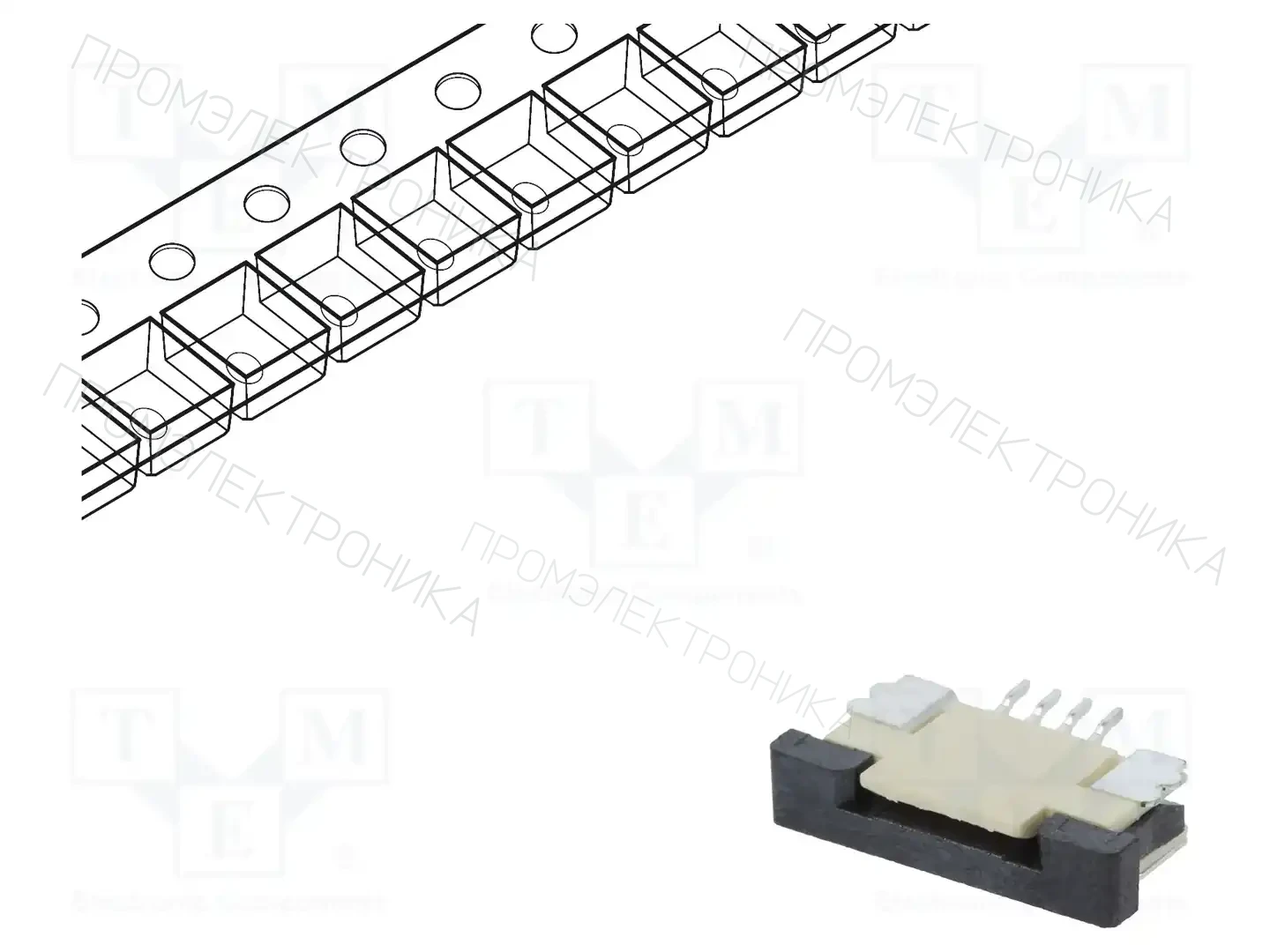 CONNFLY DS1020-07-4VBT1A-R — Разъeмы FFC/FPC растр 1,00мм