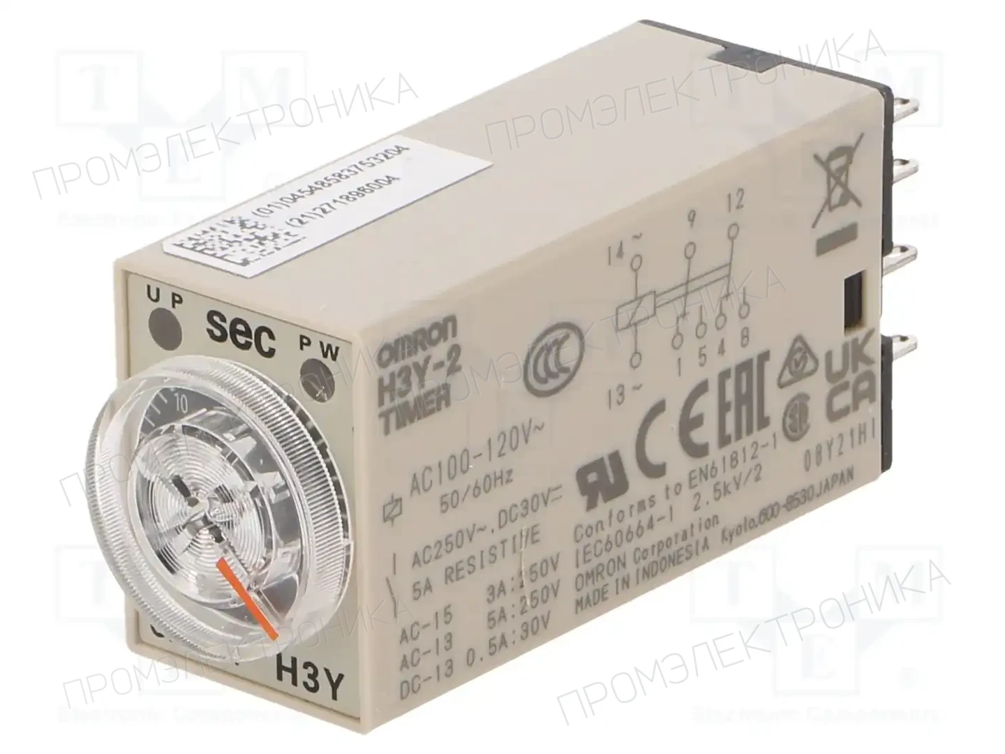 OMRON H3Y-2 AC100-120 30S — Временные аналоговые реле