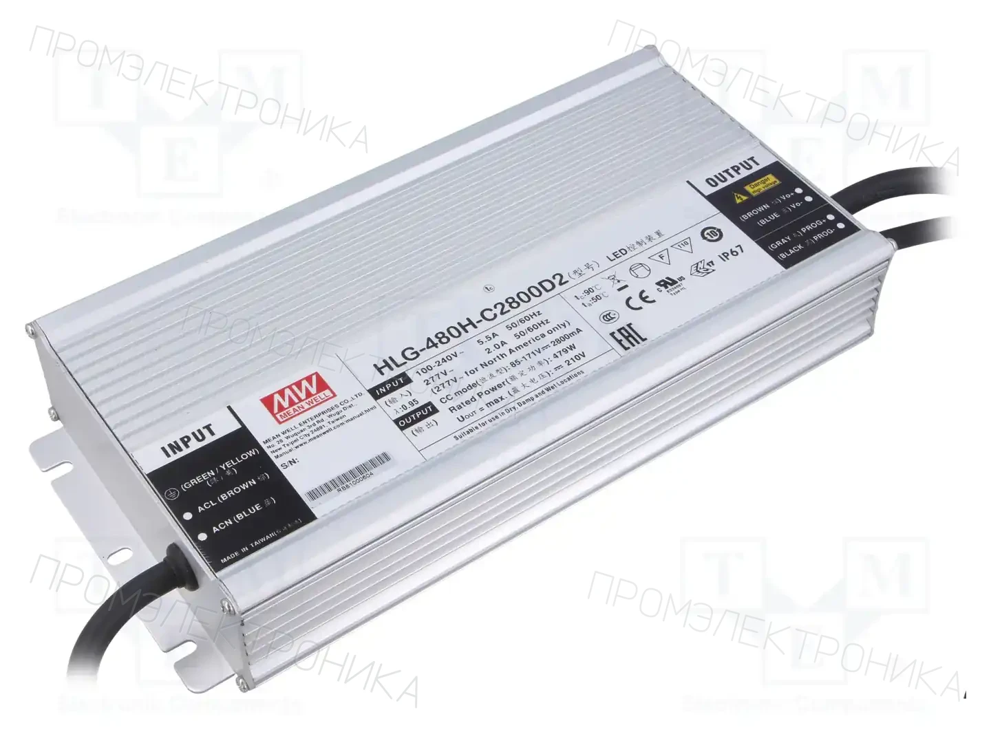 MEAN WELL HLG-480H-C2800D2 — Блоки питания для LED