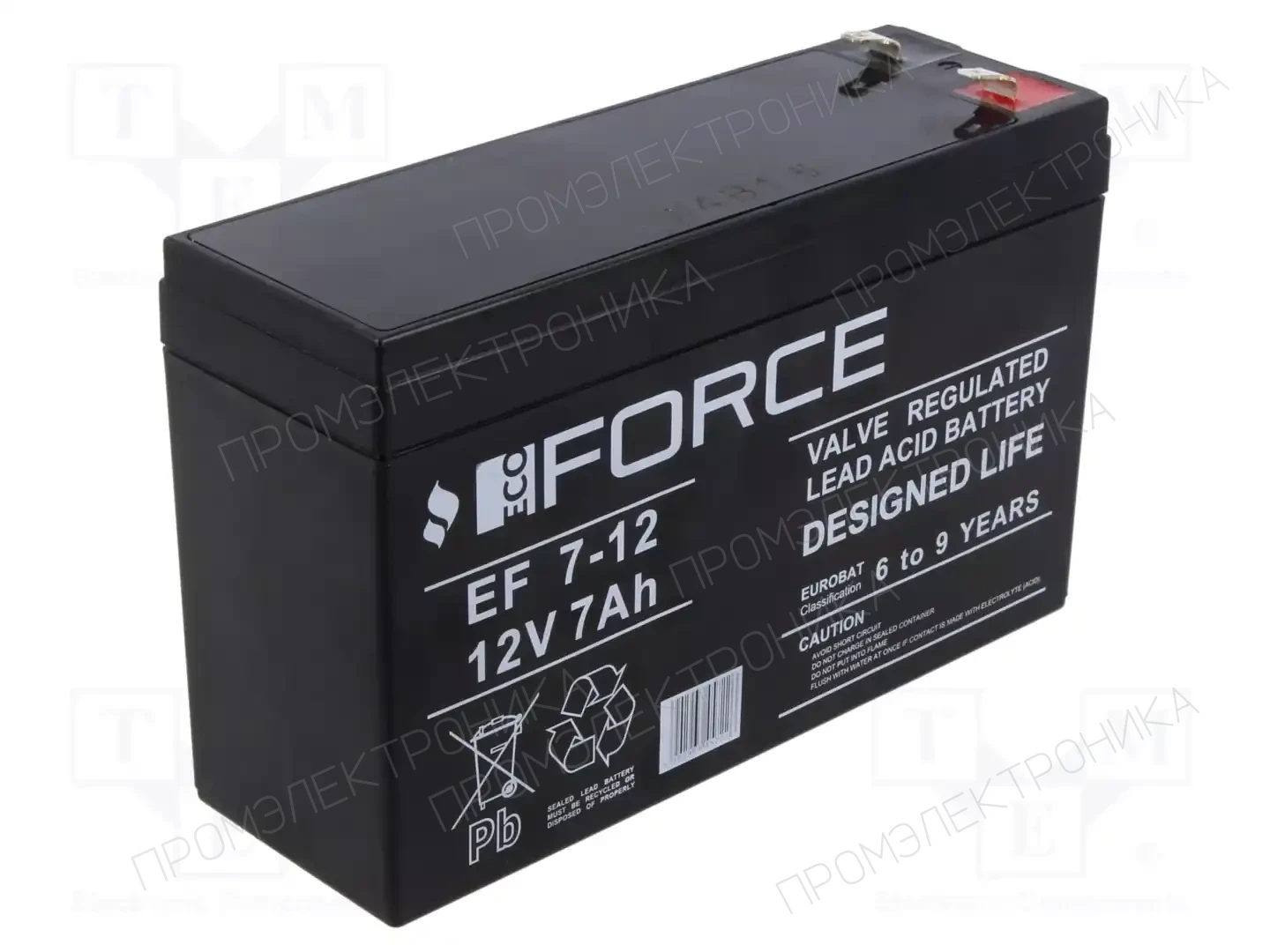 ECO FORCE EF7-12 — Аккумуляторы кислотные