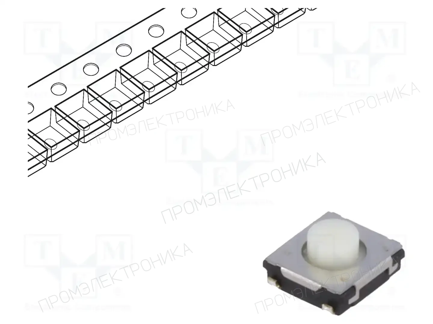 PANASONIC EVQQ2U03W — Микропереключатели TACT