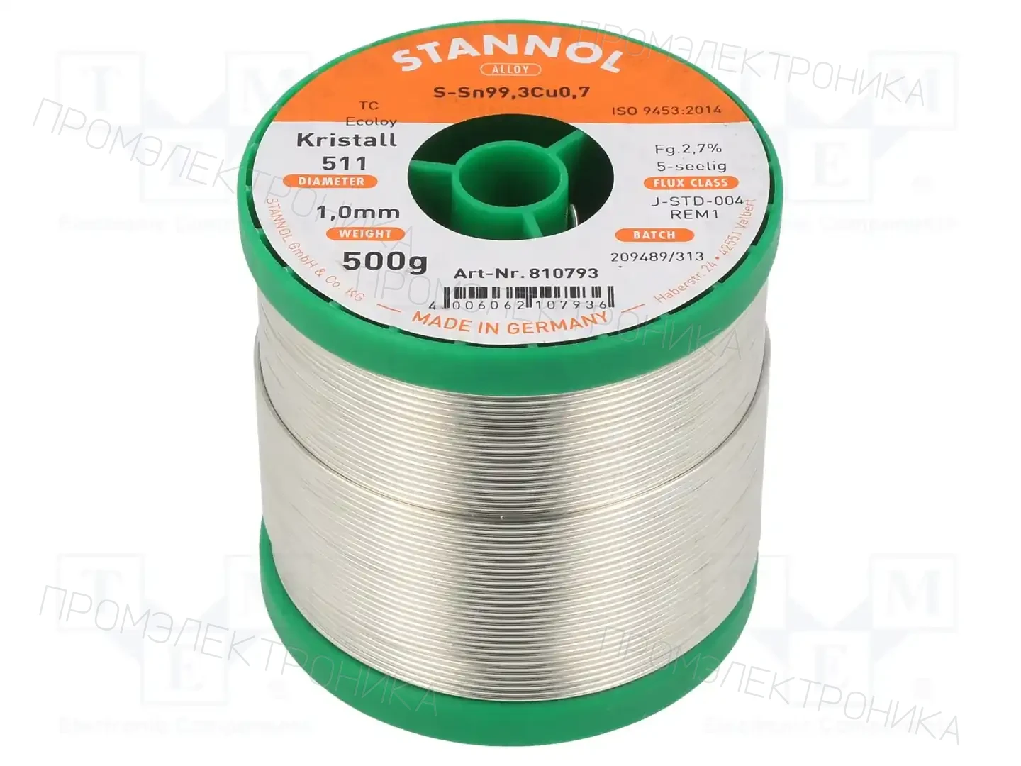 STANNOL 810793 — Паяльные провода бессвинцовые