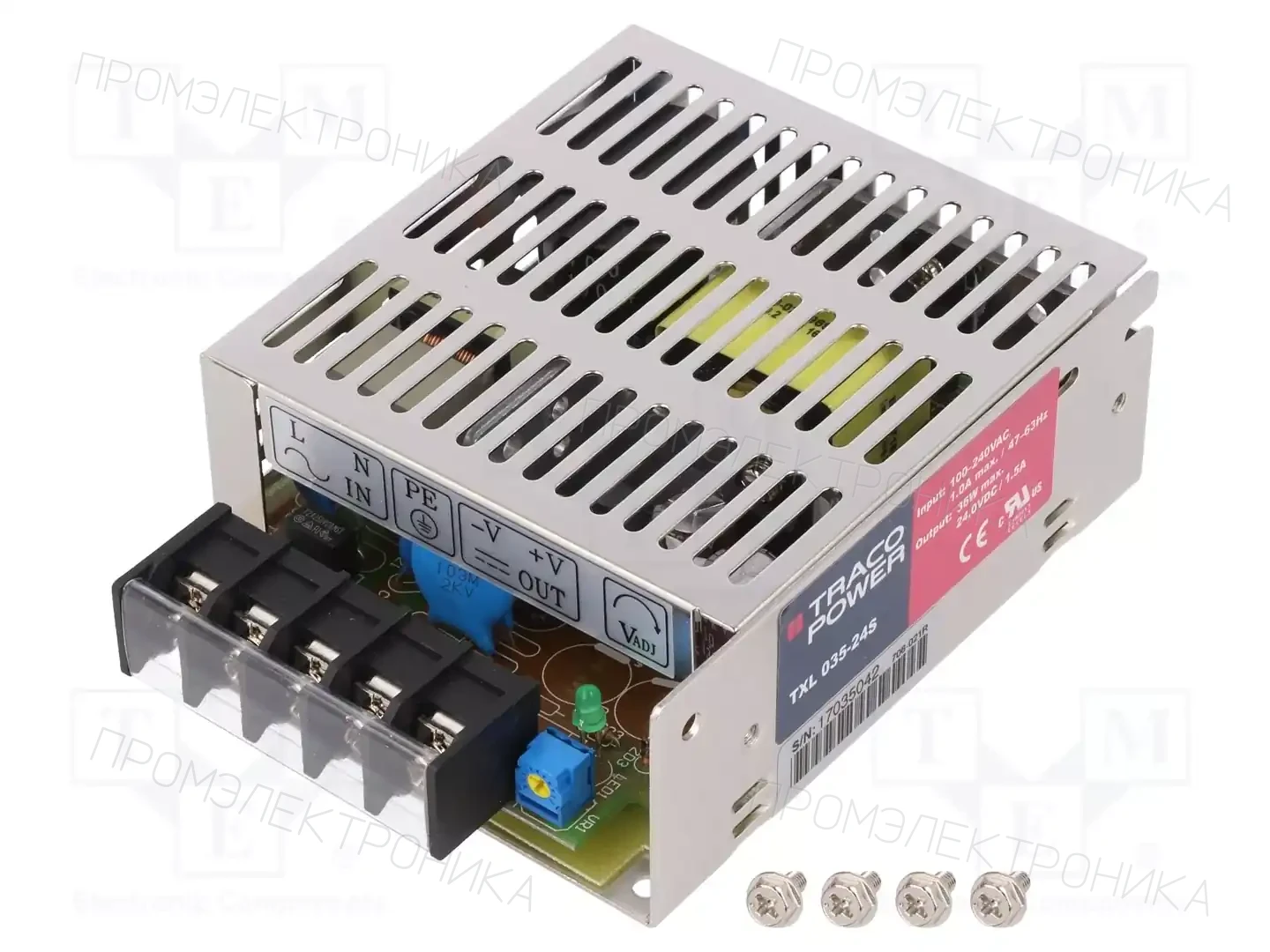 TRACO POWER TXL 035-24S — Блоки питания для встраивания