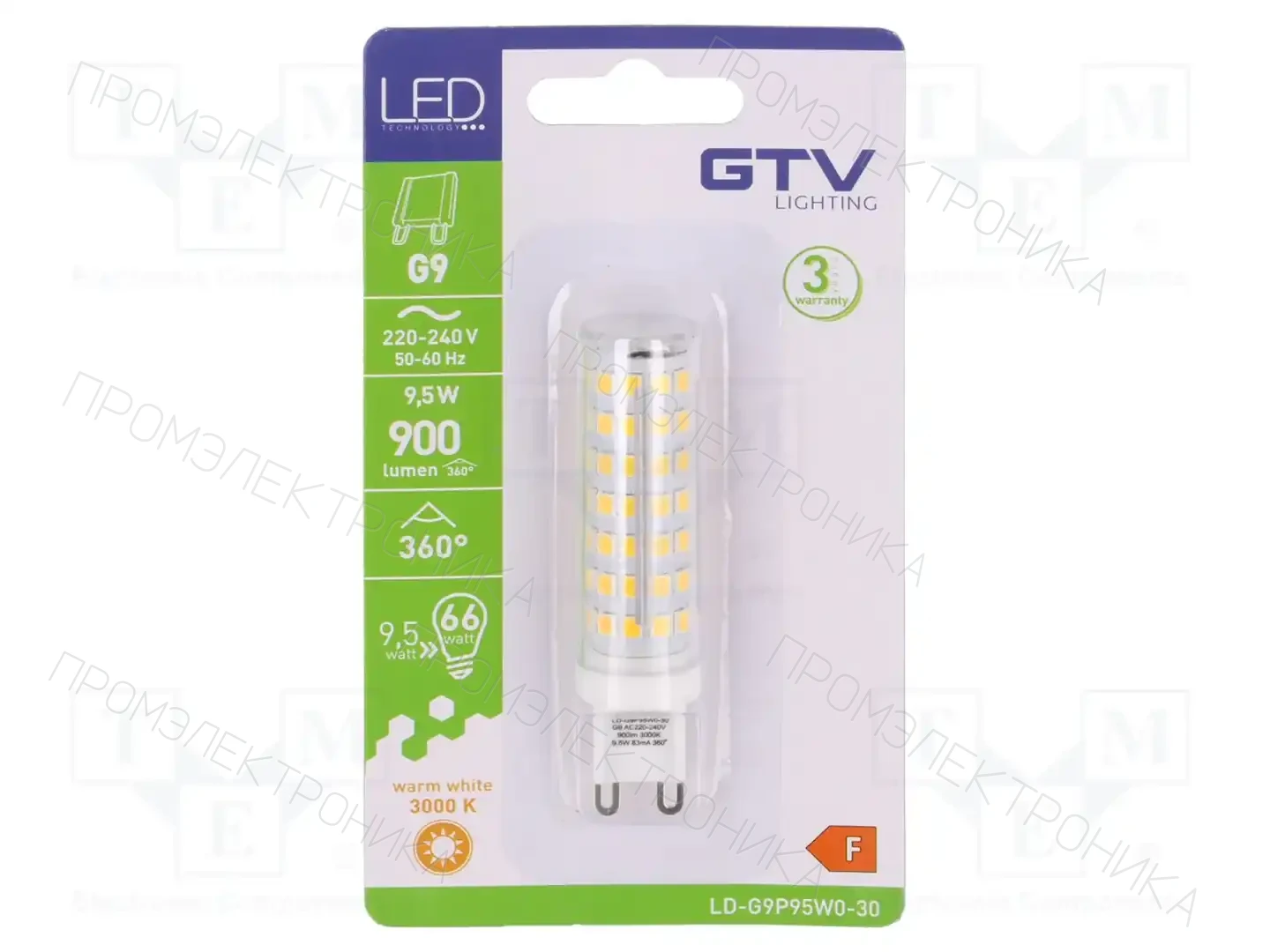 GTV Poland LD-G9P95W0-30 — Источники света - освещение