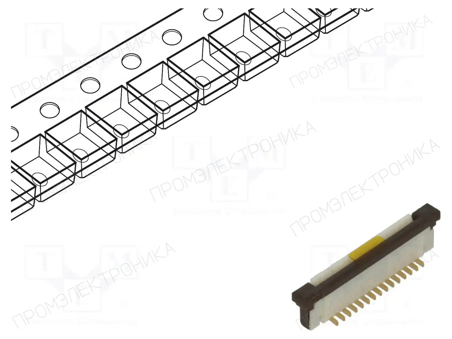 GCT FFC3A20-15-G — Разъeмы FFC/FPC растр 1,00мм