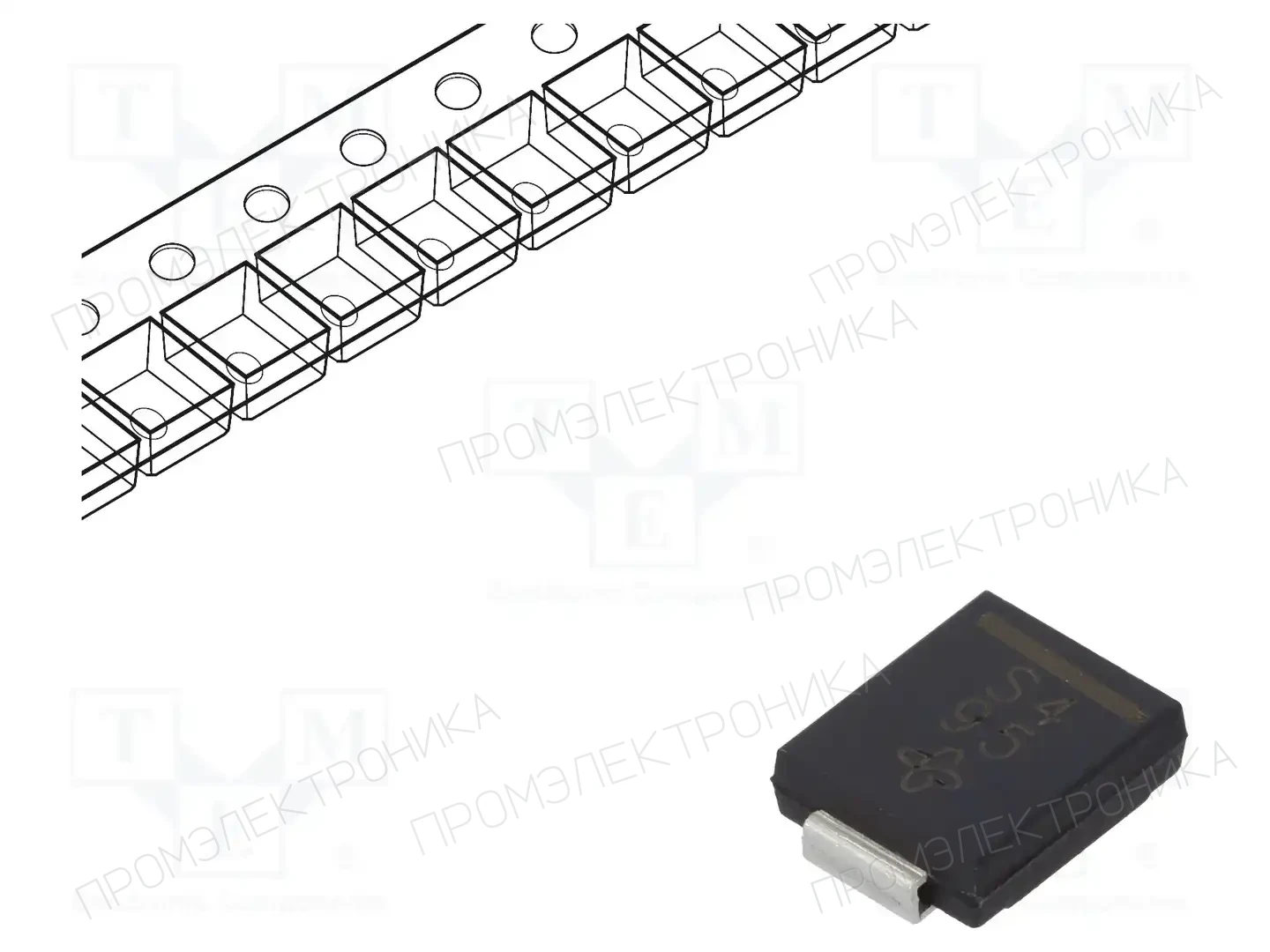 VISHAY SS34-E3/57T — Диоды Шотки SMD