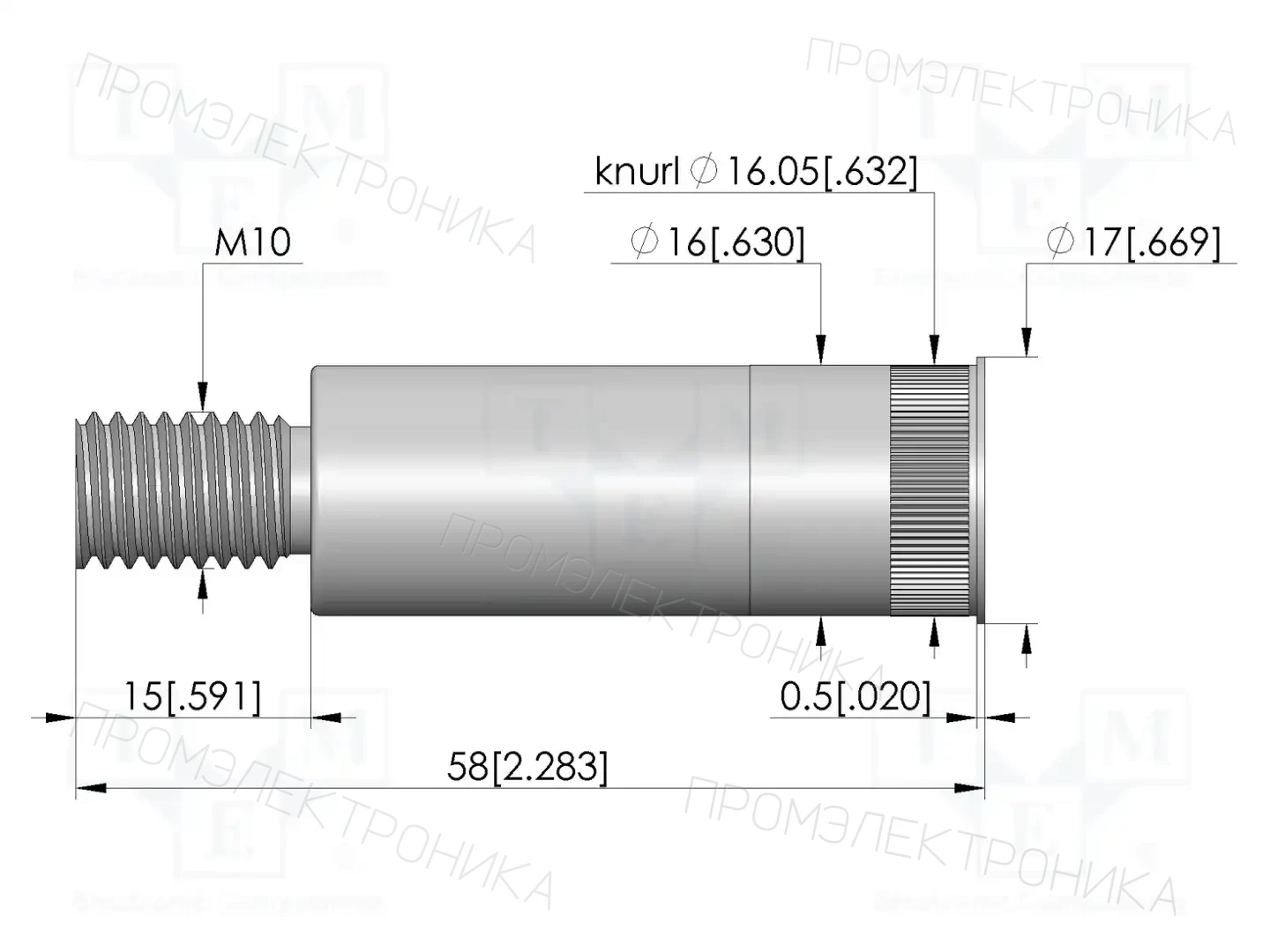 INGUN KS-672D08M10-R — Гнёзда для измерительных щупов