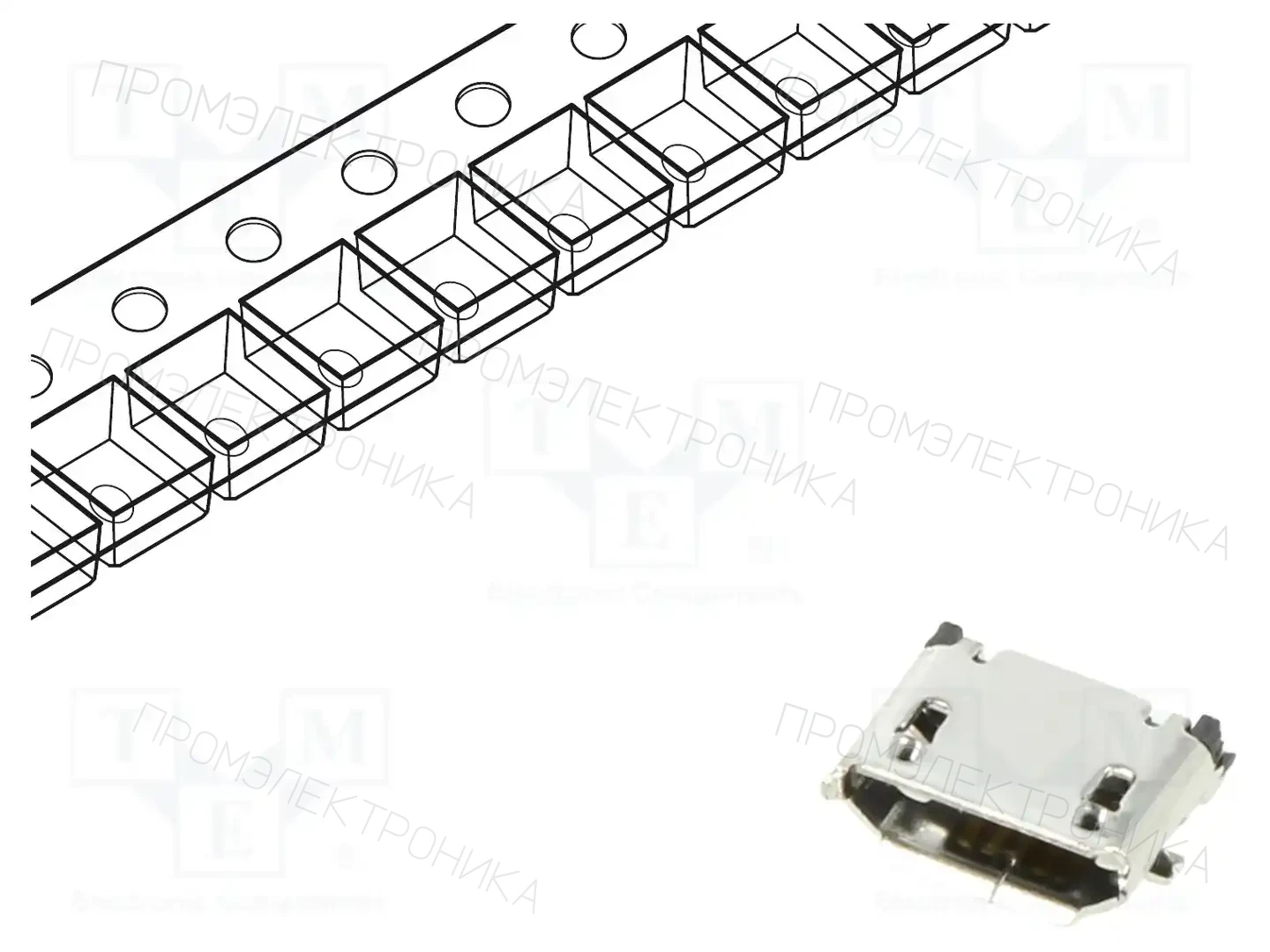 AMPHENOL COMMUNICATIONS SOLUTIONS 10104110-0001LF — Разъeмы USB и IEEE1394