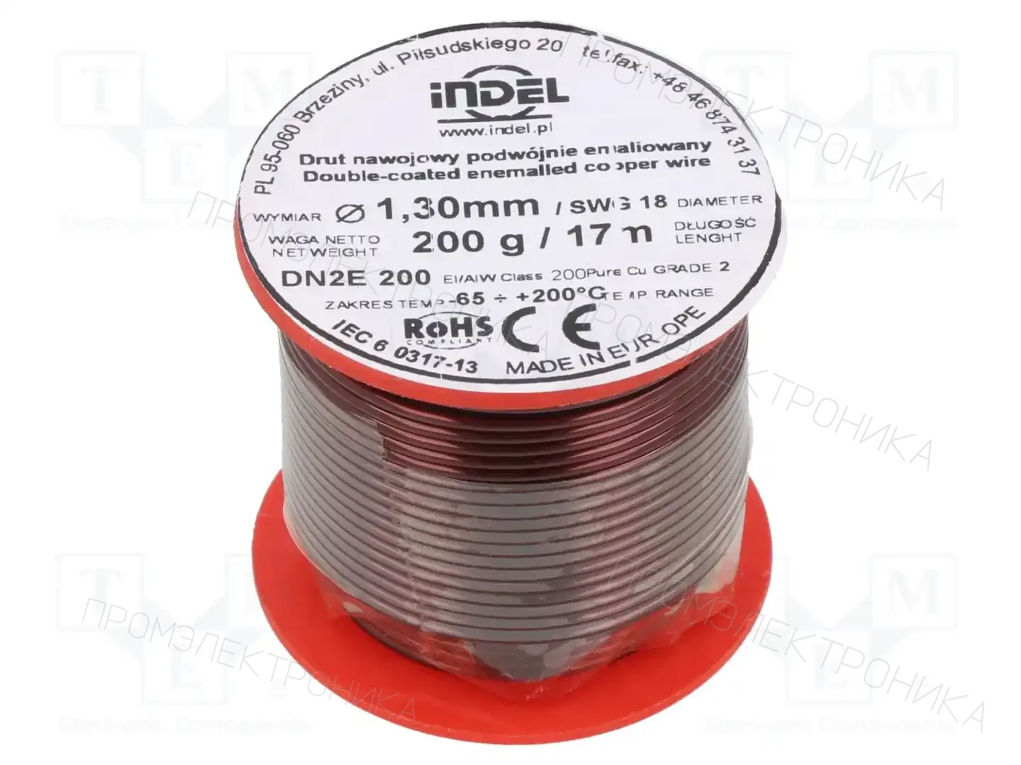 INDEL DN2E1,30-200G — Проволока обмоточная