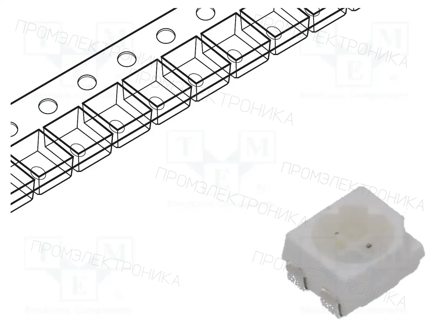 Inolux IN-P32DATRG — Светодиоды SMD цветные