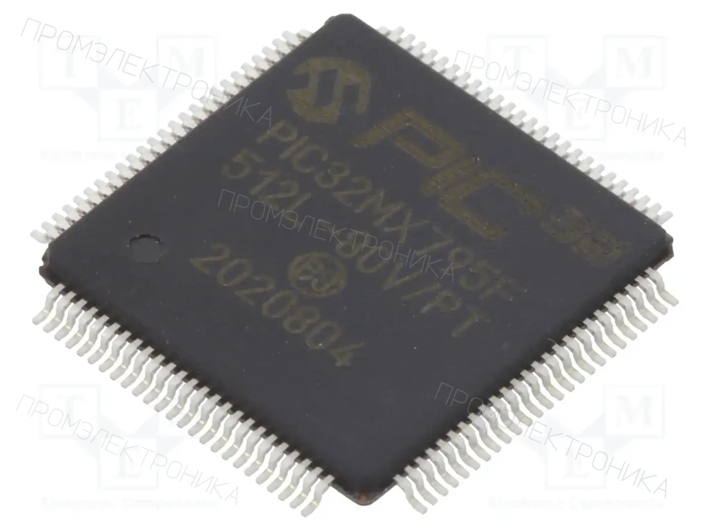 Microchip Technology PIC32MX795F512L-80V/PT — Линейка PIC32 32-bit