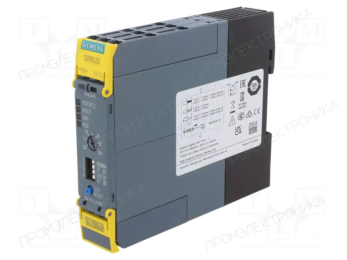 SIEMENS 3SK1122-2CB42 — Выключат. безопасности - мод. управления