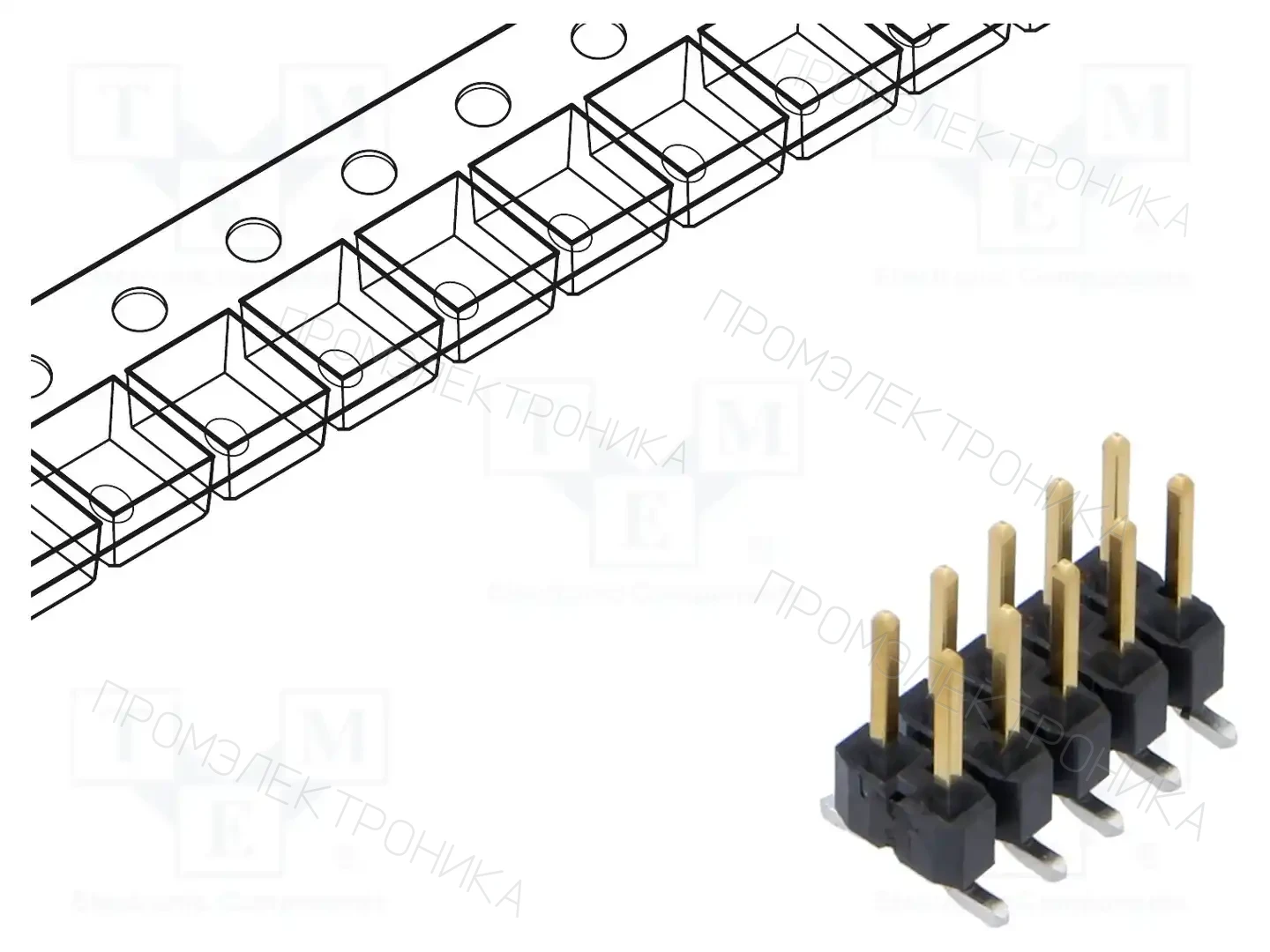 SAMTEC TSM-105-01-L-DV-P-FR — Разъeмы пластина - пластина