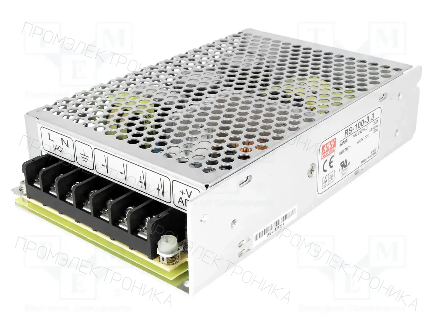 MEAN WELL RS-100-3.3 — Блоки питания для встраивания
