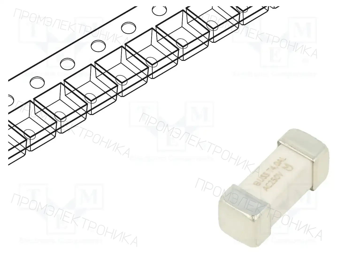 EATON/BUSSMANN TR-1245UMFT4-R — Предохранители SMD UMT медленные