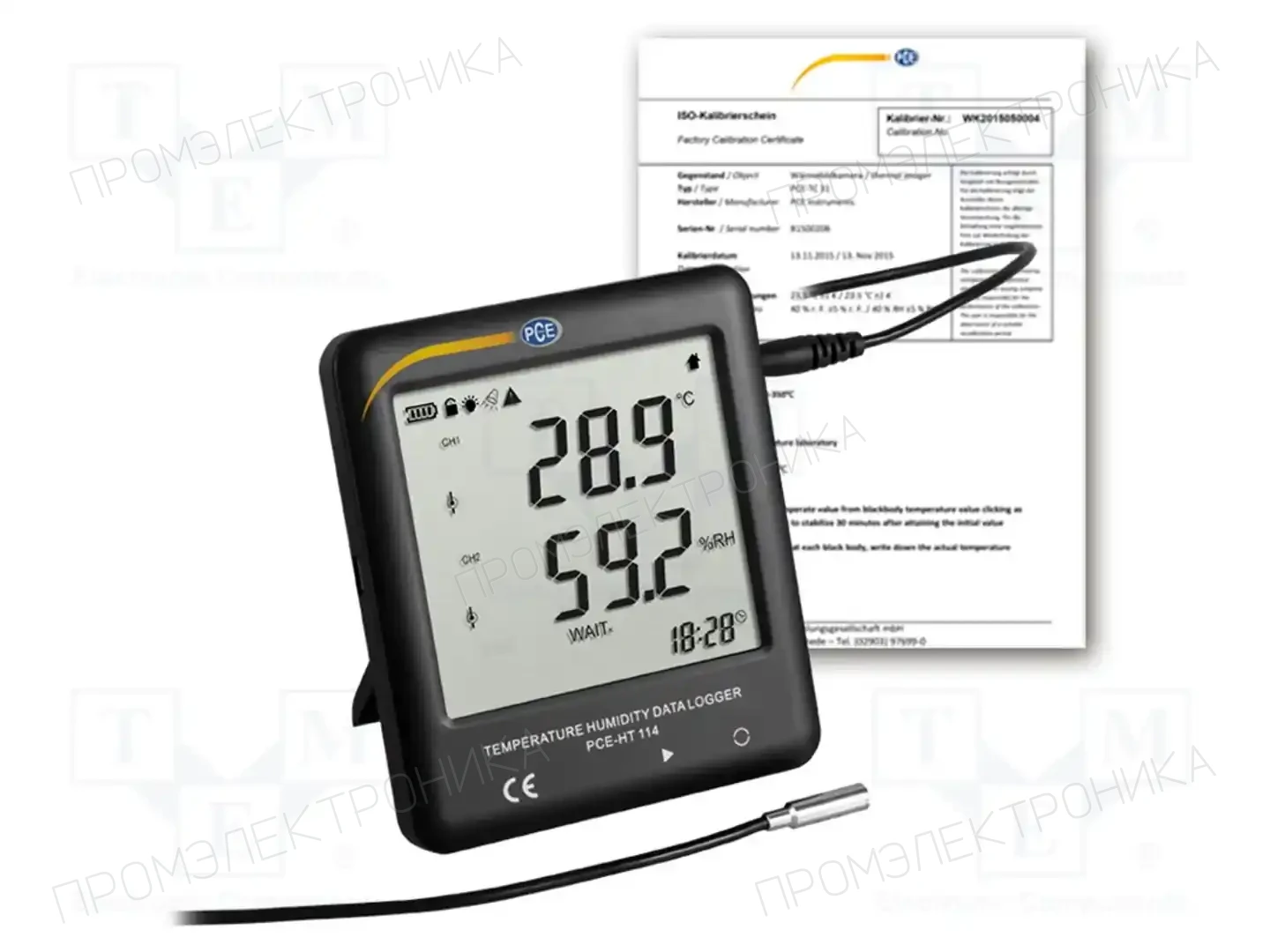 PCE INSTRUMENTS PCE-HT 114-ICA — Регистраторы температуры и влажности