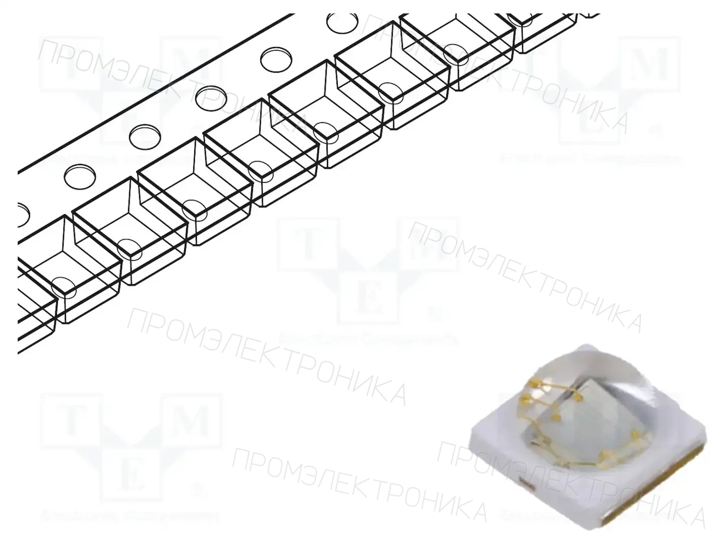 ProLight Opto PK2N-5LBE-MSD — Светодиоды мощности цветные - Emitter