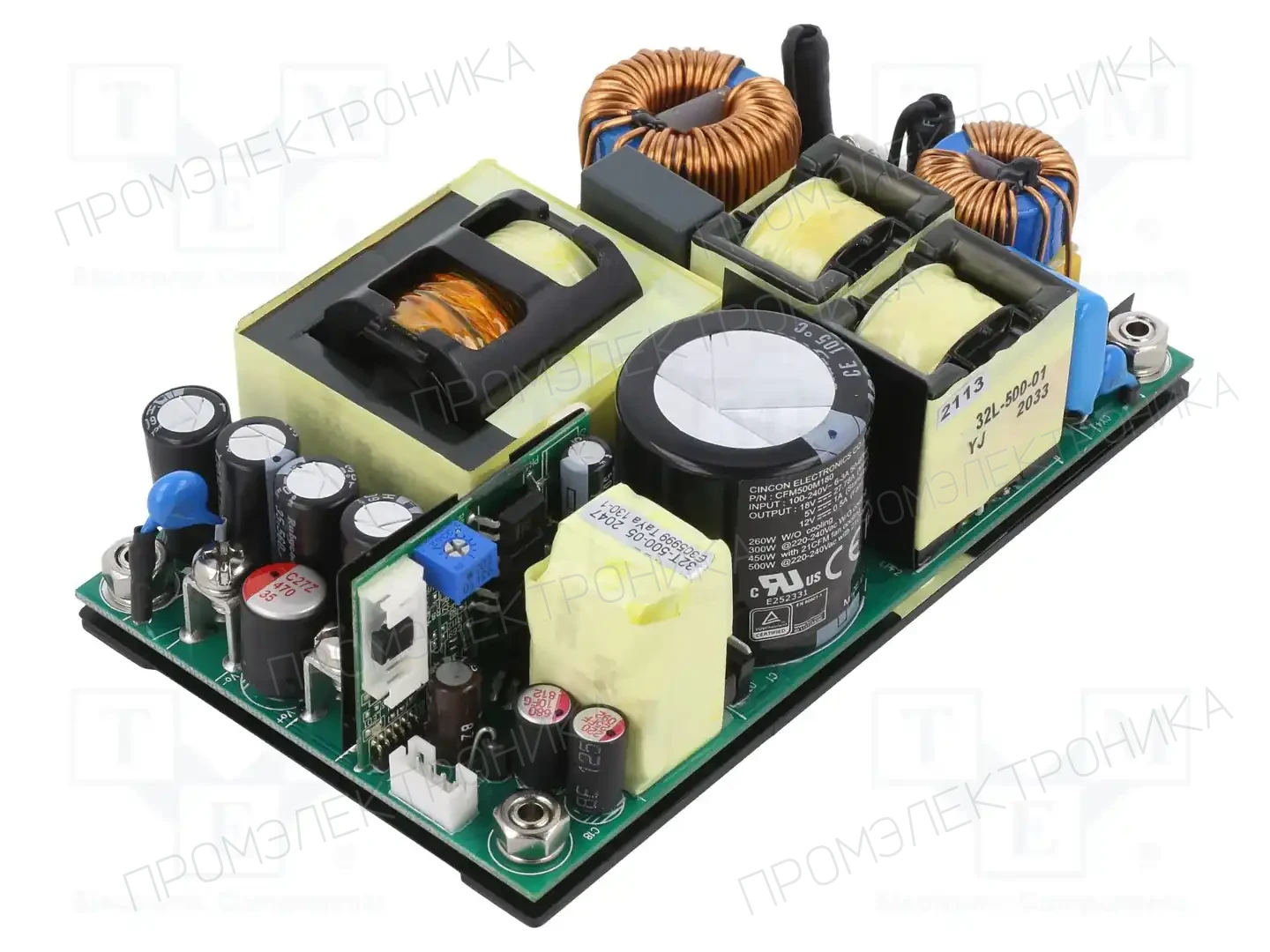 CINCON CFM500M180 — Открытые блоки питания