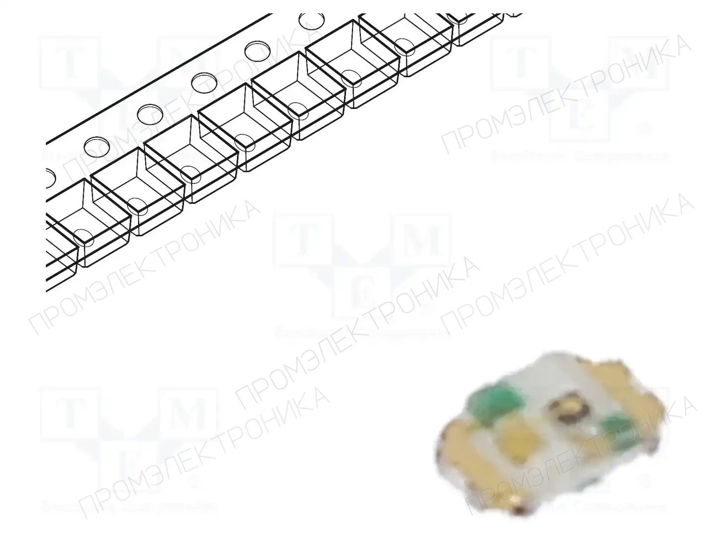 ROHM SEMICONDUCTOR SML-P11DTT86R — Светодиоды SMD цветные