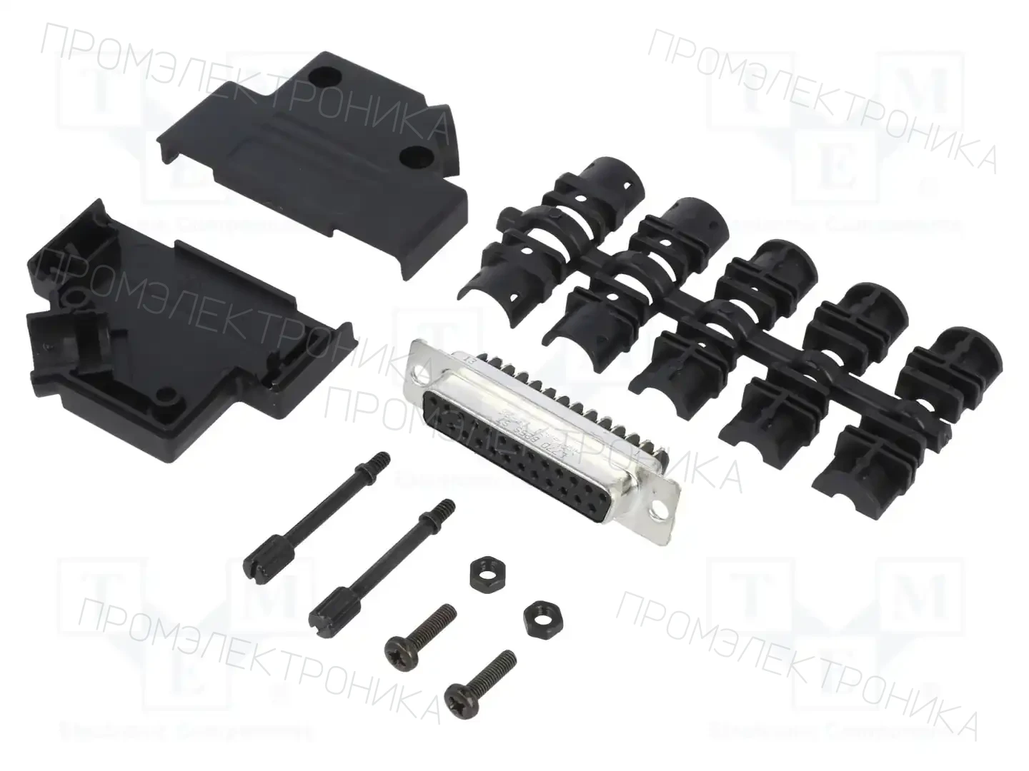 AMPHENOL COMMUNICATIONS SOLUTIONS L17DTPK-P-25+L77DB25SST — Комплектные штекеры D-Sub