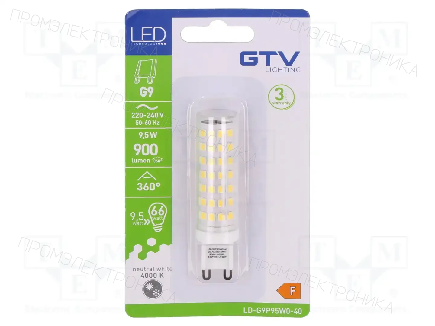 GTV Poland LD-G9P95W0-40 — Источники света - освещение