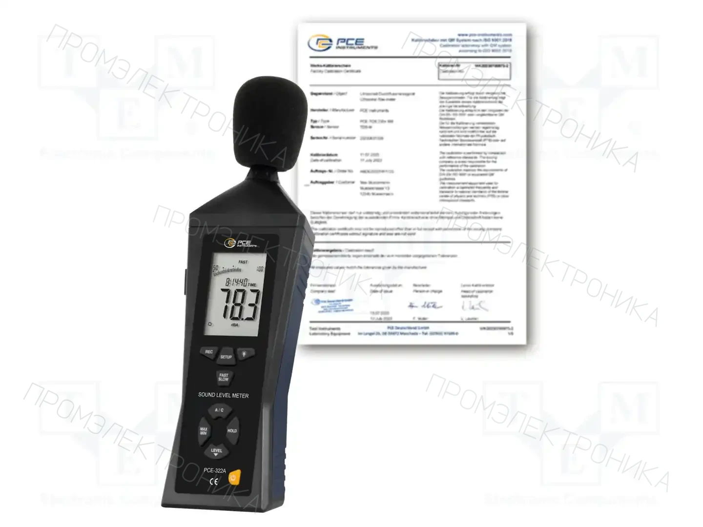 PCE INSTRUMENTS PCE-322A-ICA — Измерители интенсивности звука