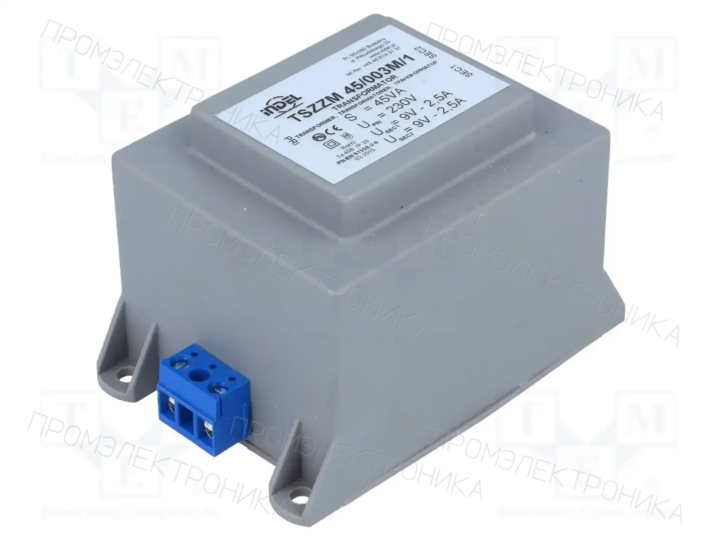 INDEL TSZZM 45/003M/1 — Трансформаторы с креплением