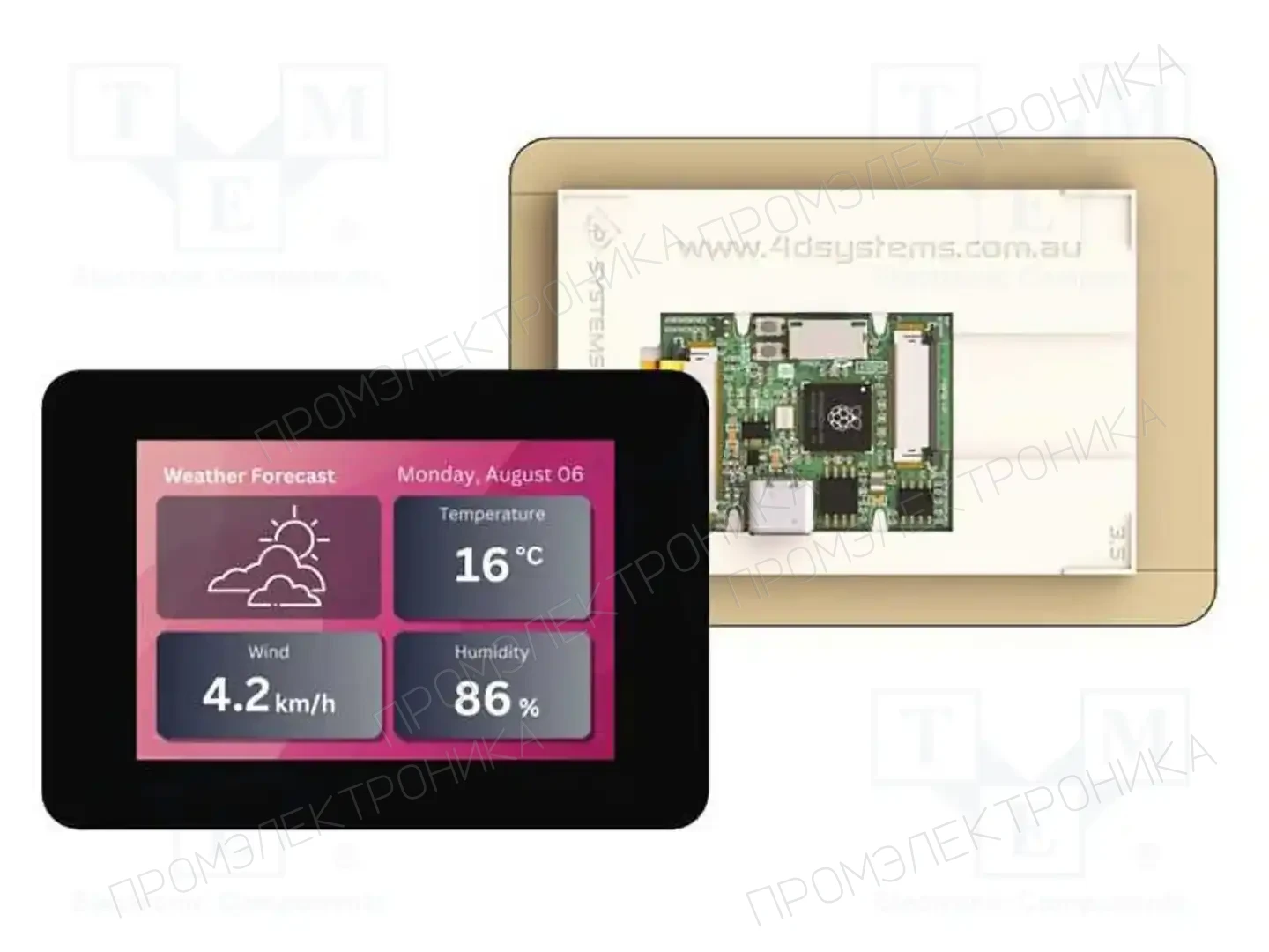 4D Systems GEN4-RP2350-35CT-CLB — Интеллигентные дисплеи