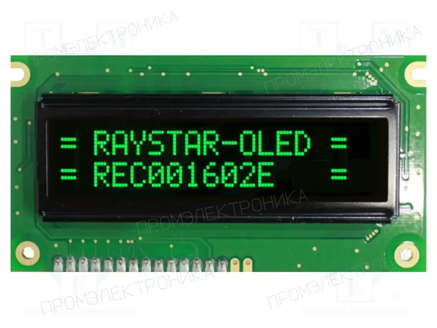 RAYSTAR OPTRONICS REC001602EGPP5N00100 — Дисплеи OLED буквенно-цифровые