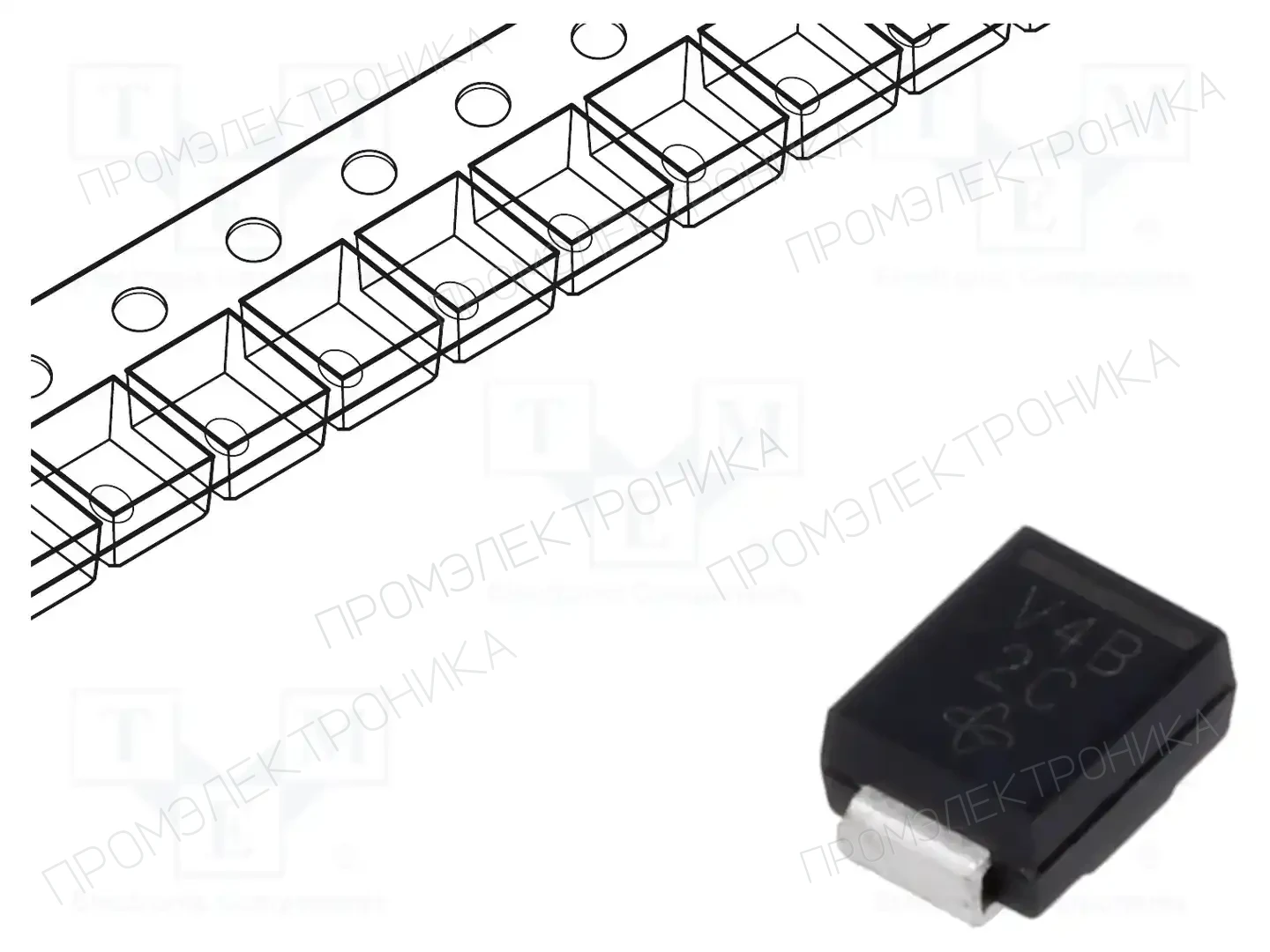 VISHAY VSSB410S-E3/52T — Диоды Шотки SMD