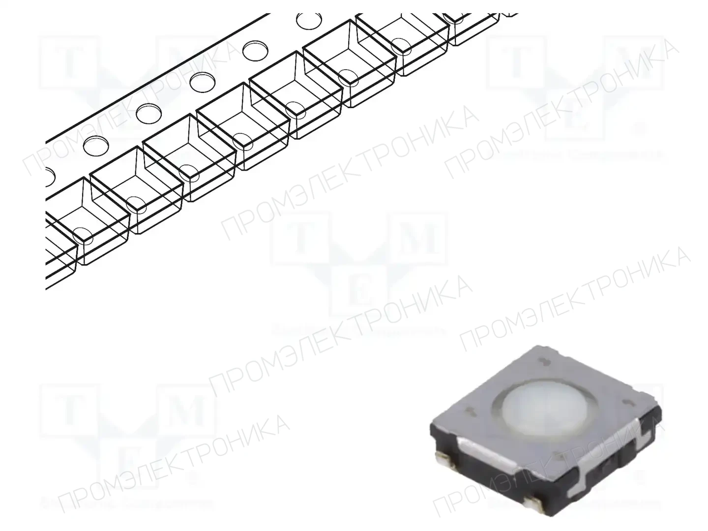 PANASONIC EVQQ2P01W — Микропереключатели TACT