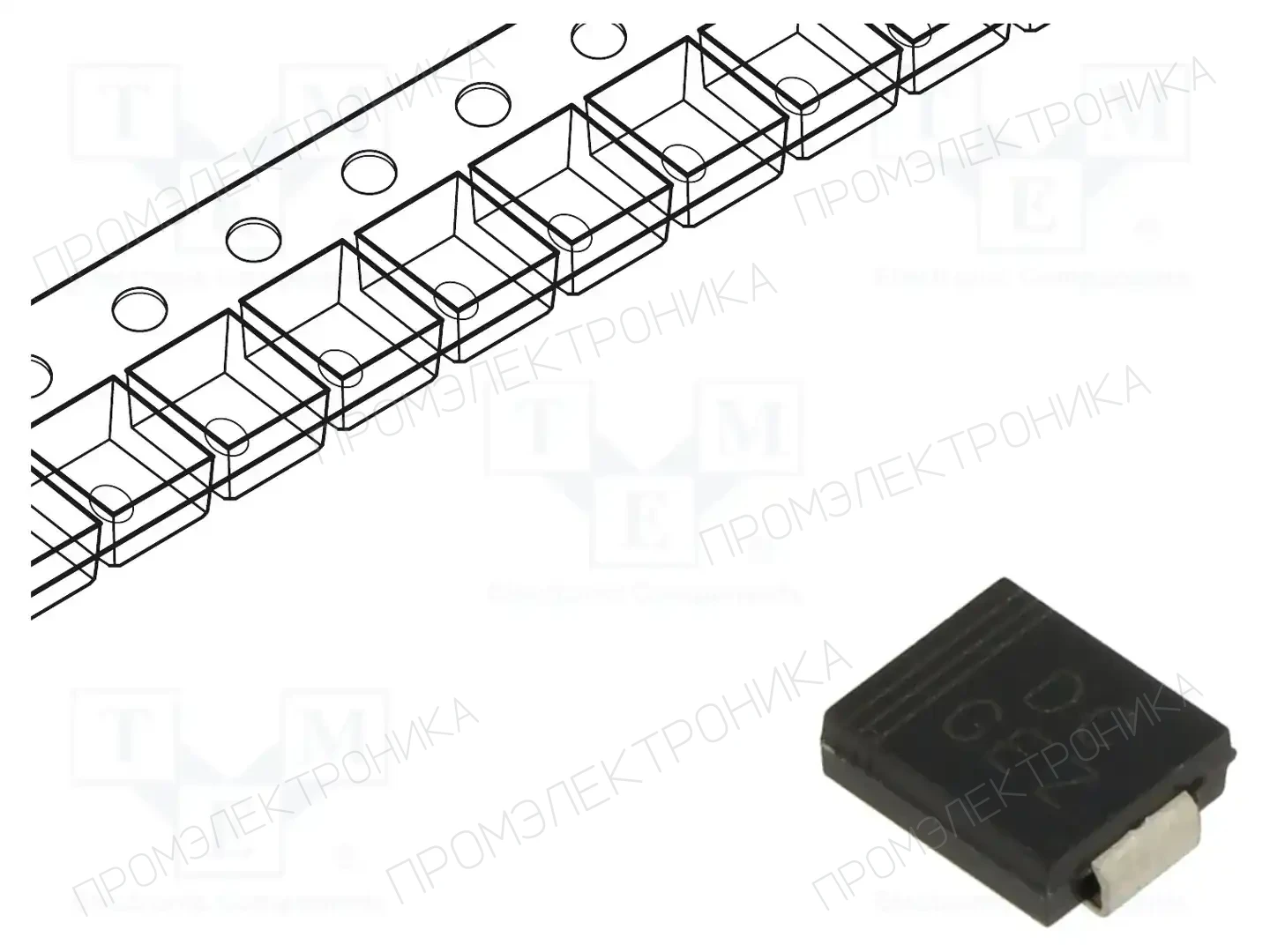 DC COMPONENTS SMCJ24A — Диоды TVS SMD однонаправленные