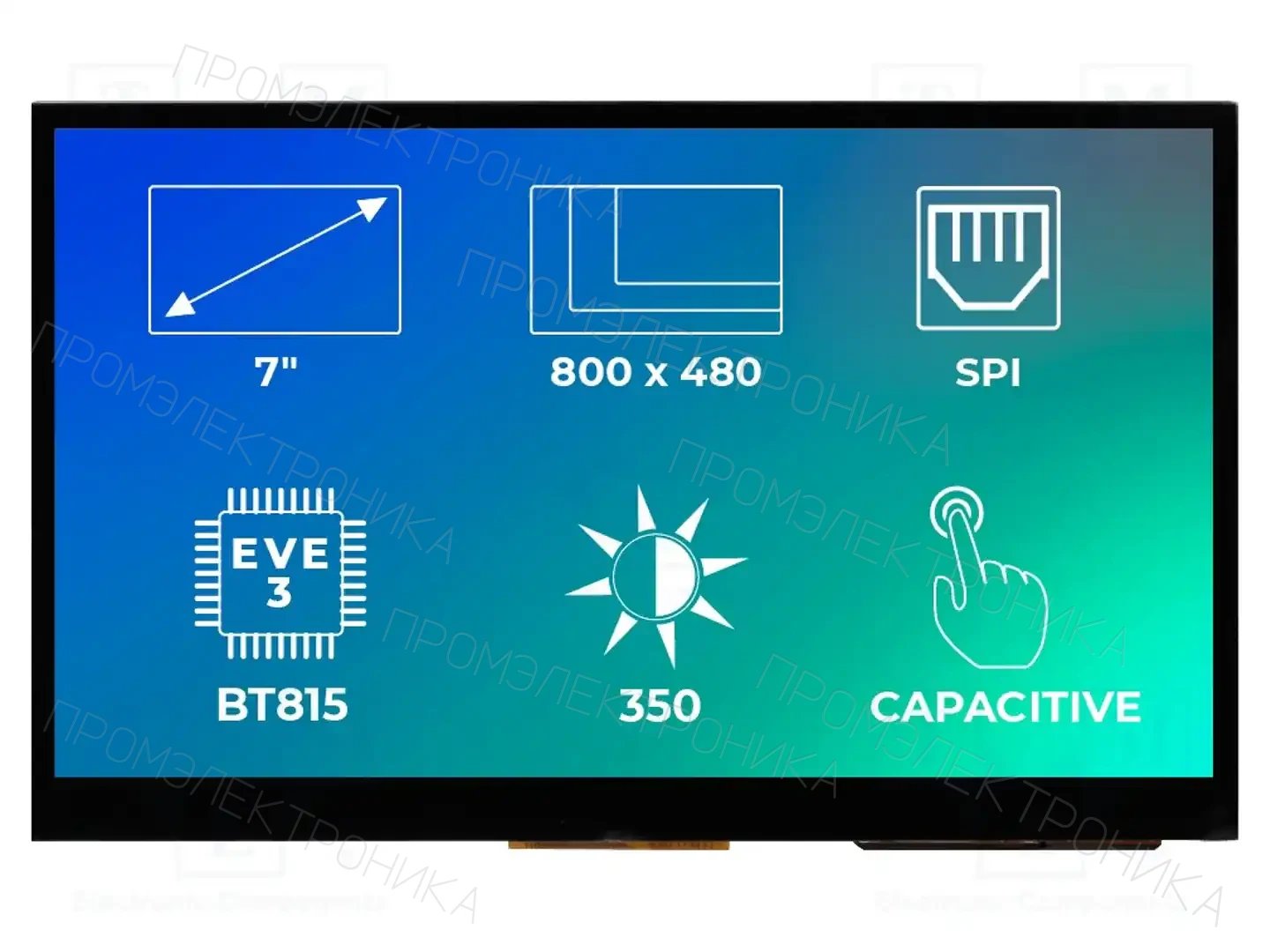Riverdi SM-RVT70AQBNWC00 — Интеллигентные дисплеи